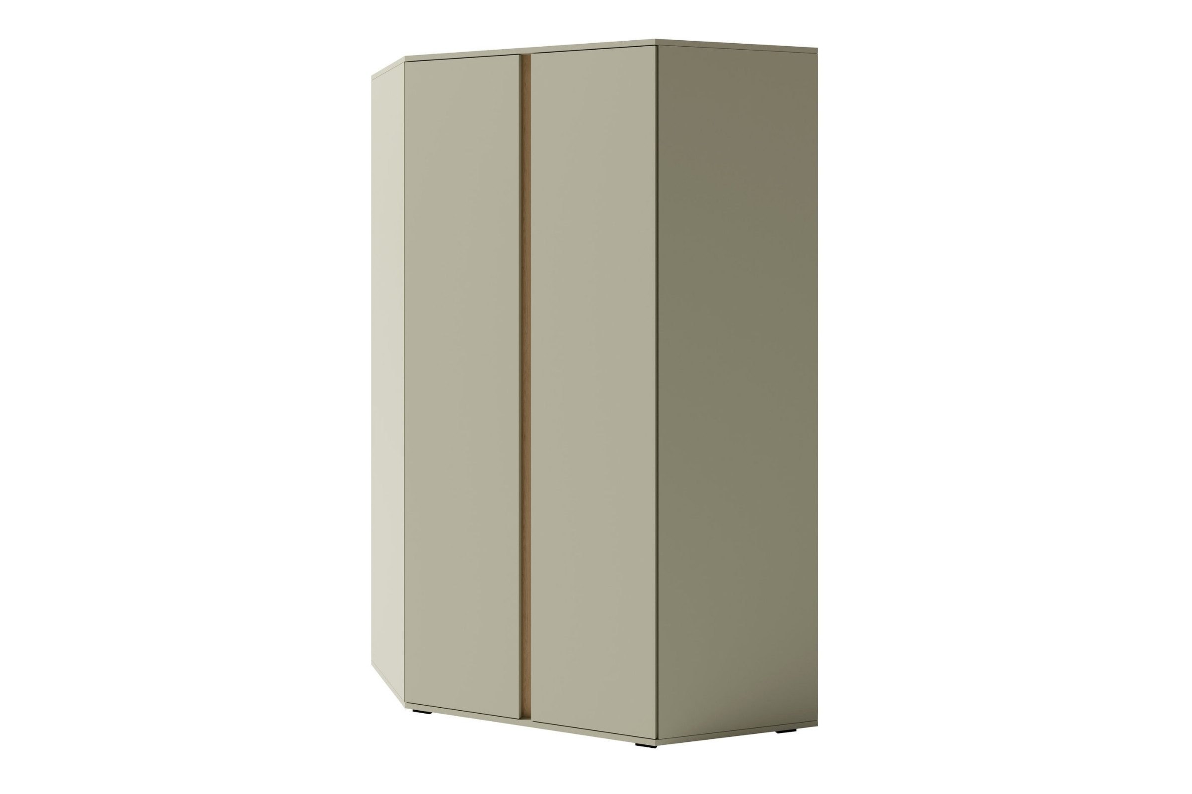 Deine Möbel 24 Kinderkleiderschrank LIBU 02 Kleiderschrank Eckkleiderschrank Drehtürenschrank (Set, 2-St., Kinderzimmer Jugendzimmer Schlafzimmer) LIBU-Kollektion Beige Eukalyptus Eiche