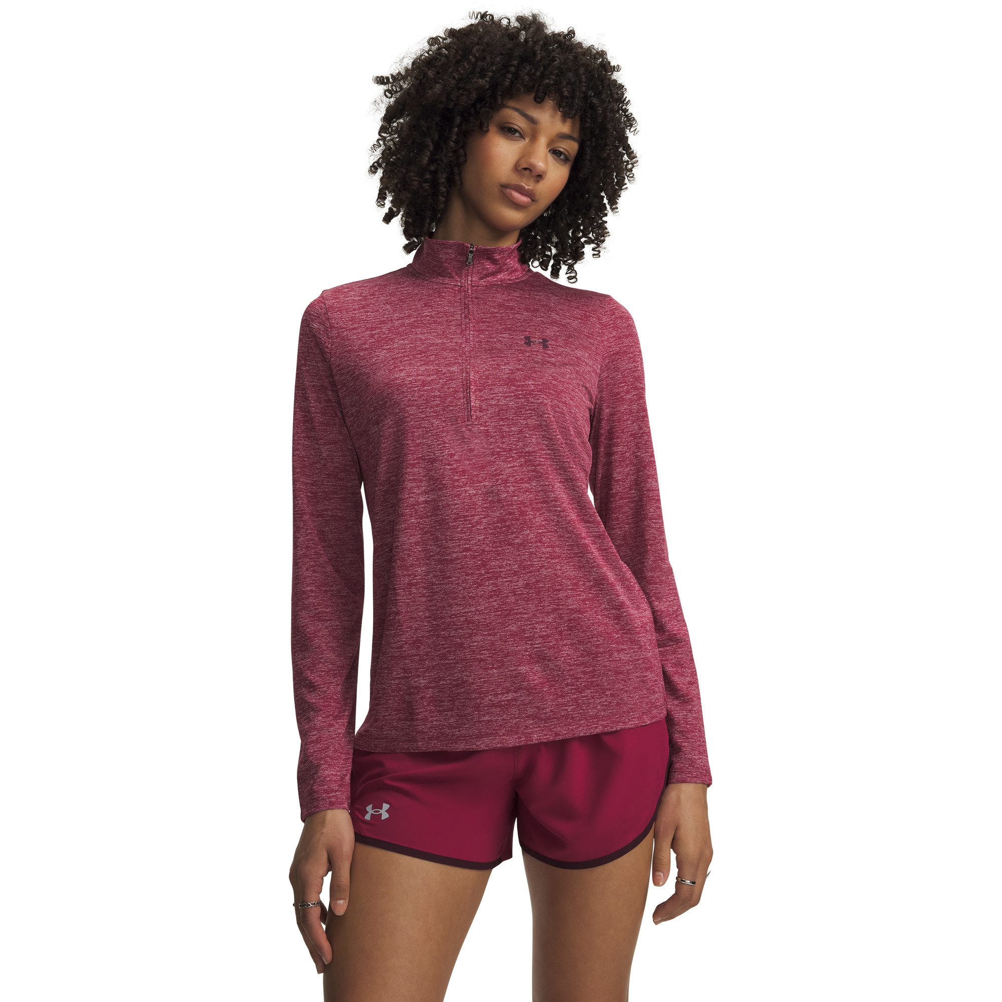 Under Armour® Langarmshirt Under Armour Damen Langarm Shirt Tech 1/2 Zip- Twist 1384225