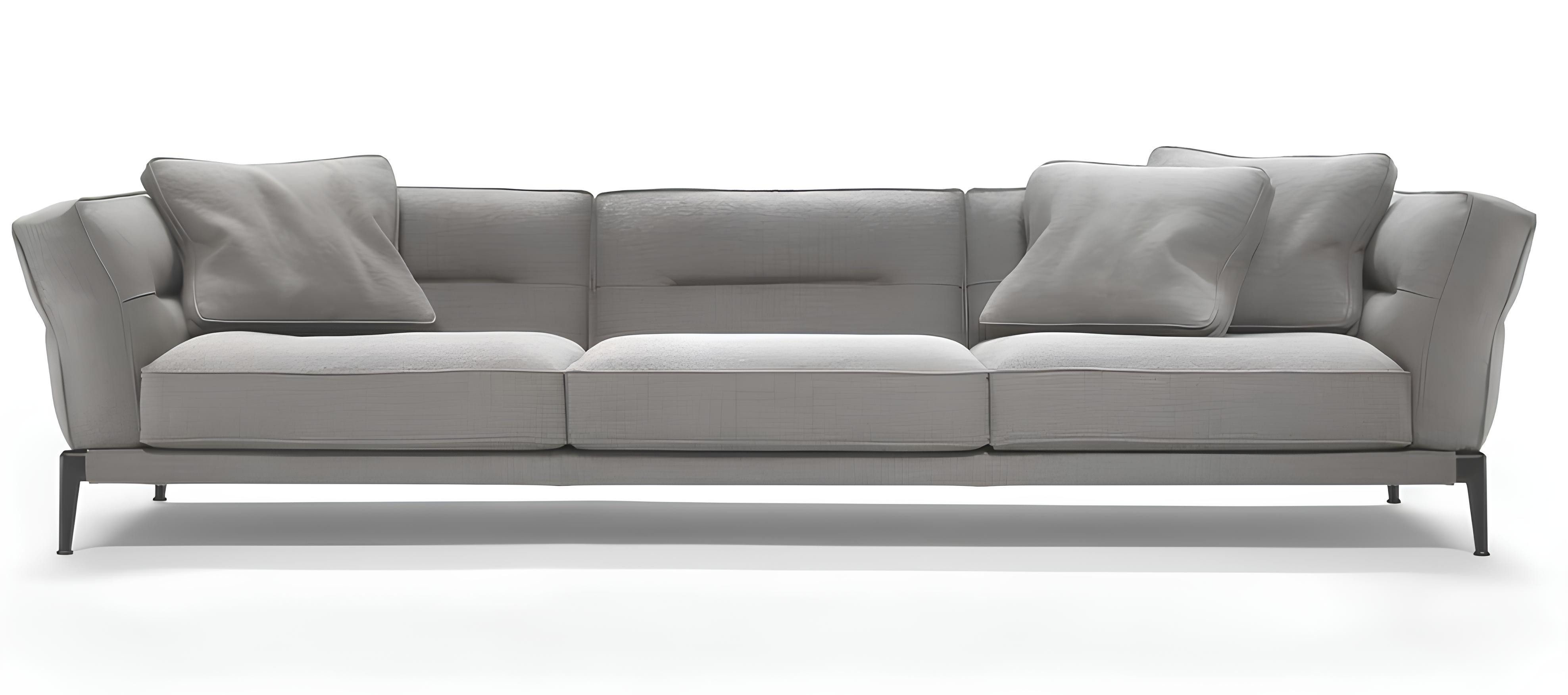 Xlmoebel Big-Sofa Luxus Stoffsofa in modernem Design für gemütliche Abende, Hergestellt in Europa