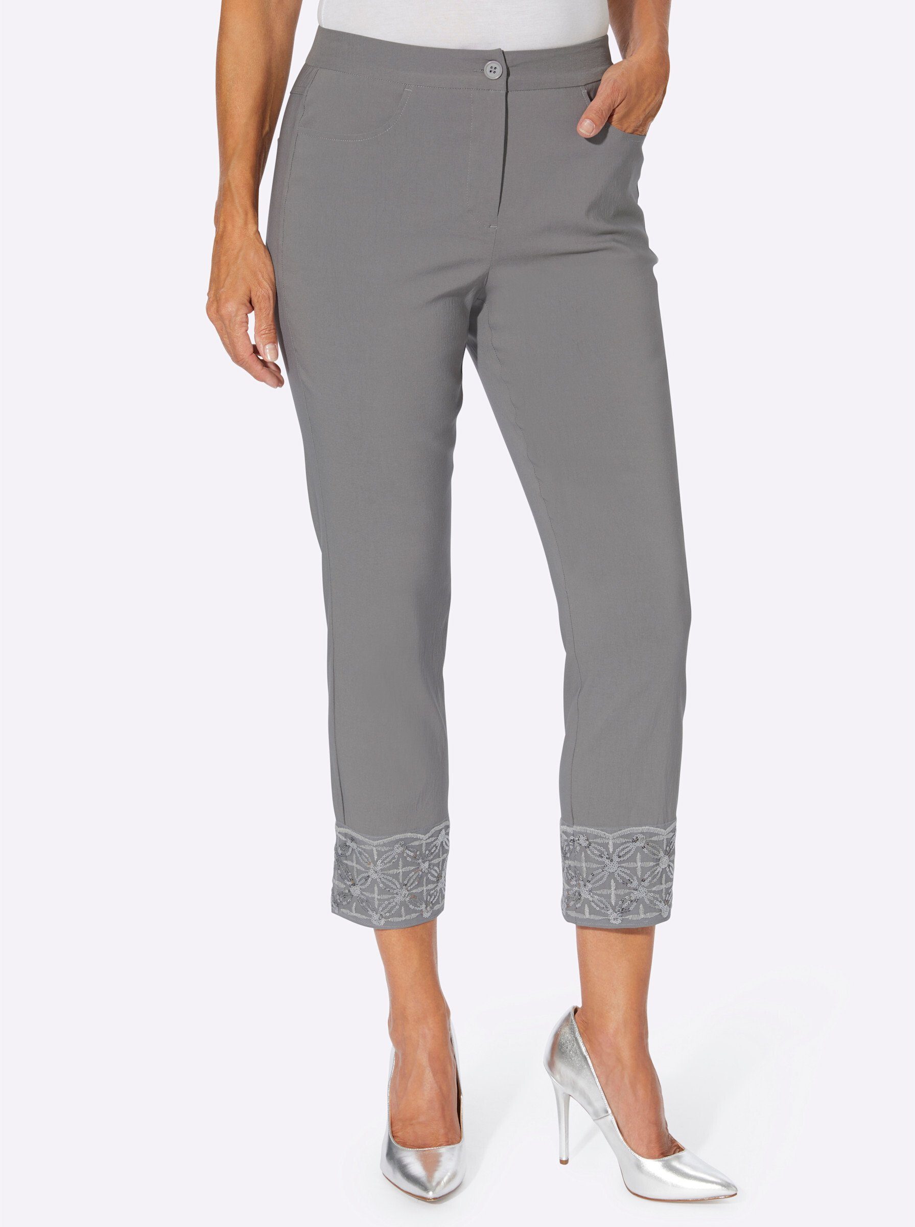 Sieh an! Jerseyhose 7/8-Hose Innenbeinlänge ca. günstig online kaufen