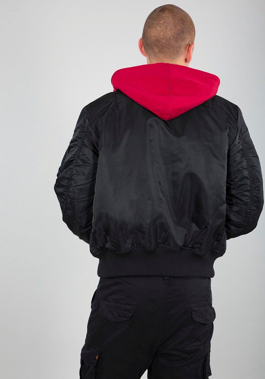 Alpha Industries Bomberjacke MA-1 black/red D-TEC SE 94