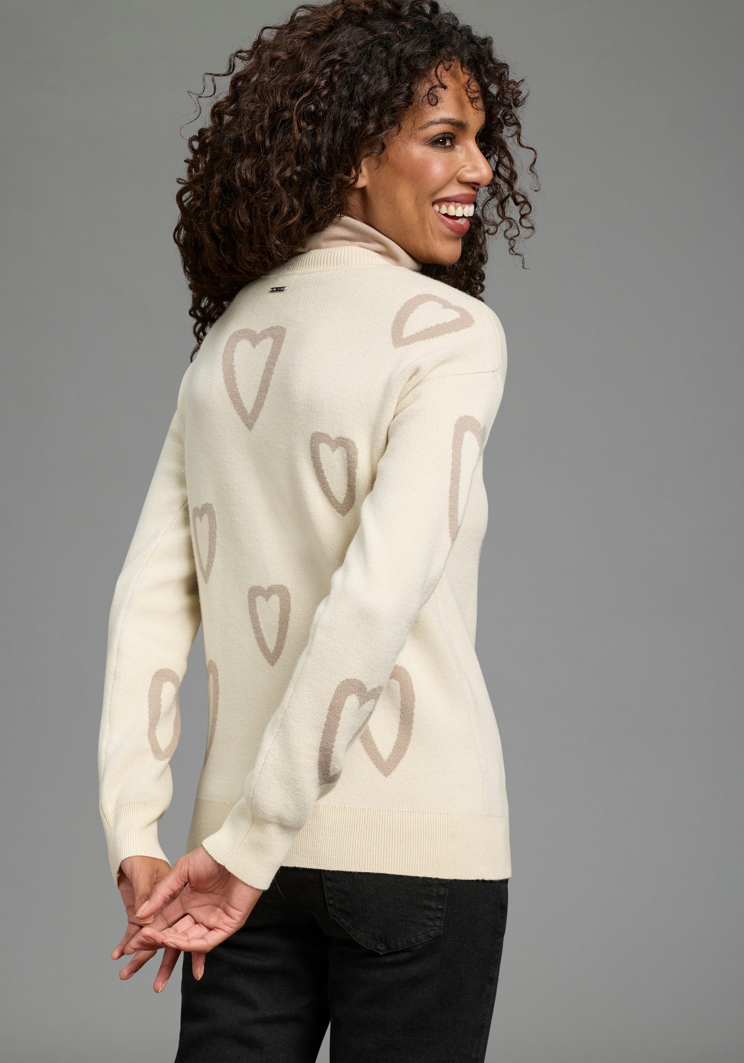 Laura Scott Rundhalspullover kuscheliger Winterstrick mit Muster. € 49,99, (€ 49,99 pro 1 Stk).