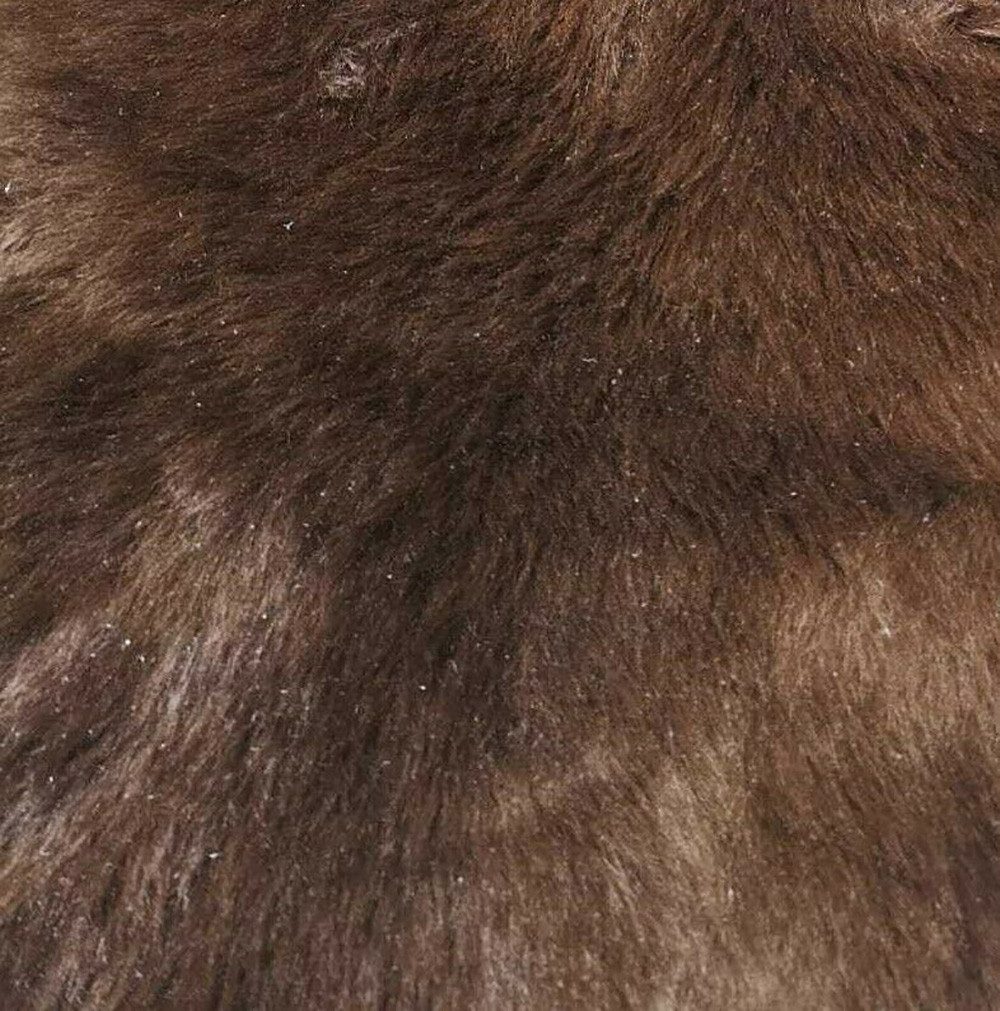 Provellus Fellteppich Naturbrauner Lammfell Teppich – Öko Schaffell Teppich aus echtem Fell, 30 cm rund