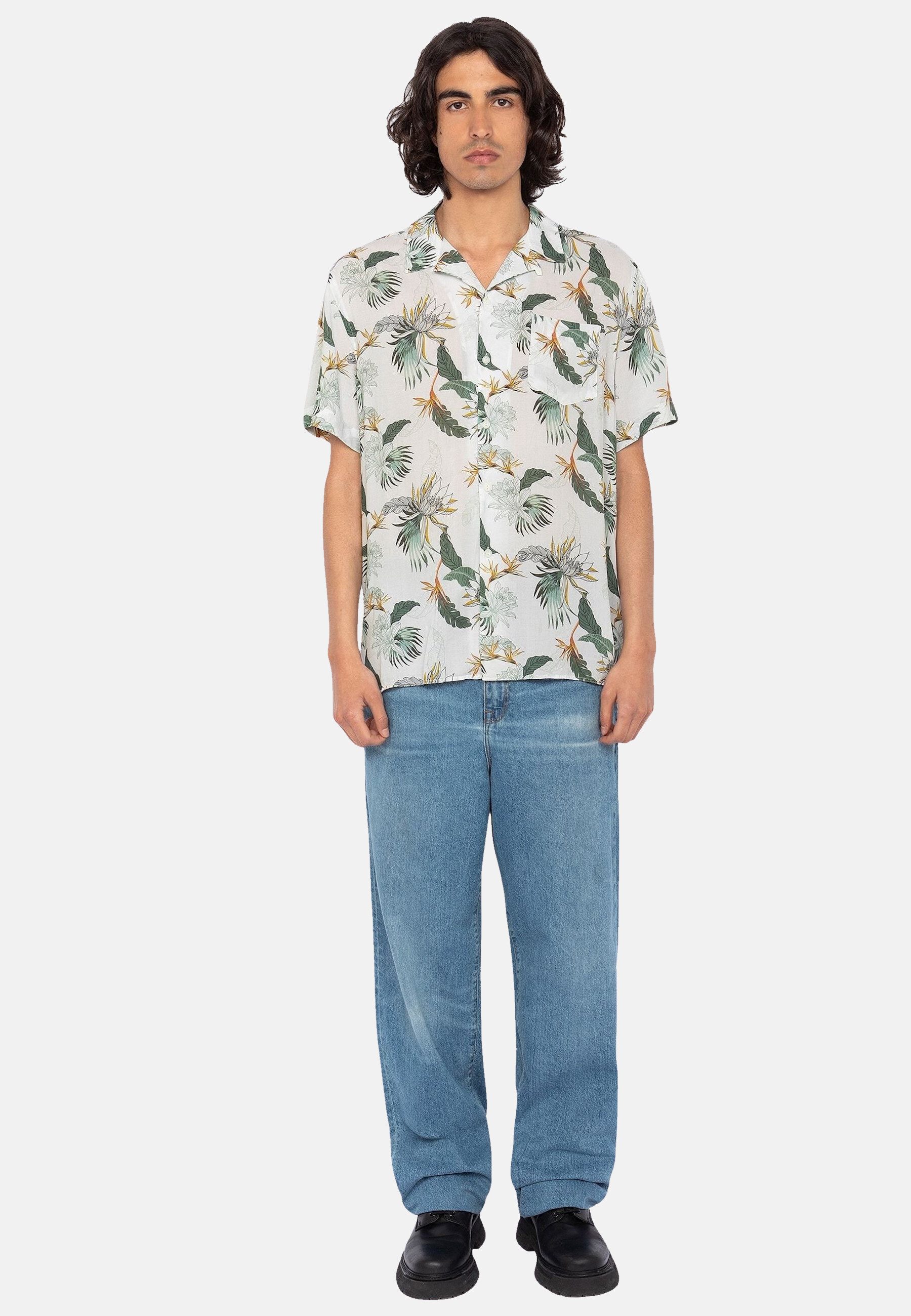 Schott NYC Kurzarmhemd Hemd SHRIVERA Kurzarmhemd (1-tlg)