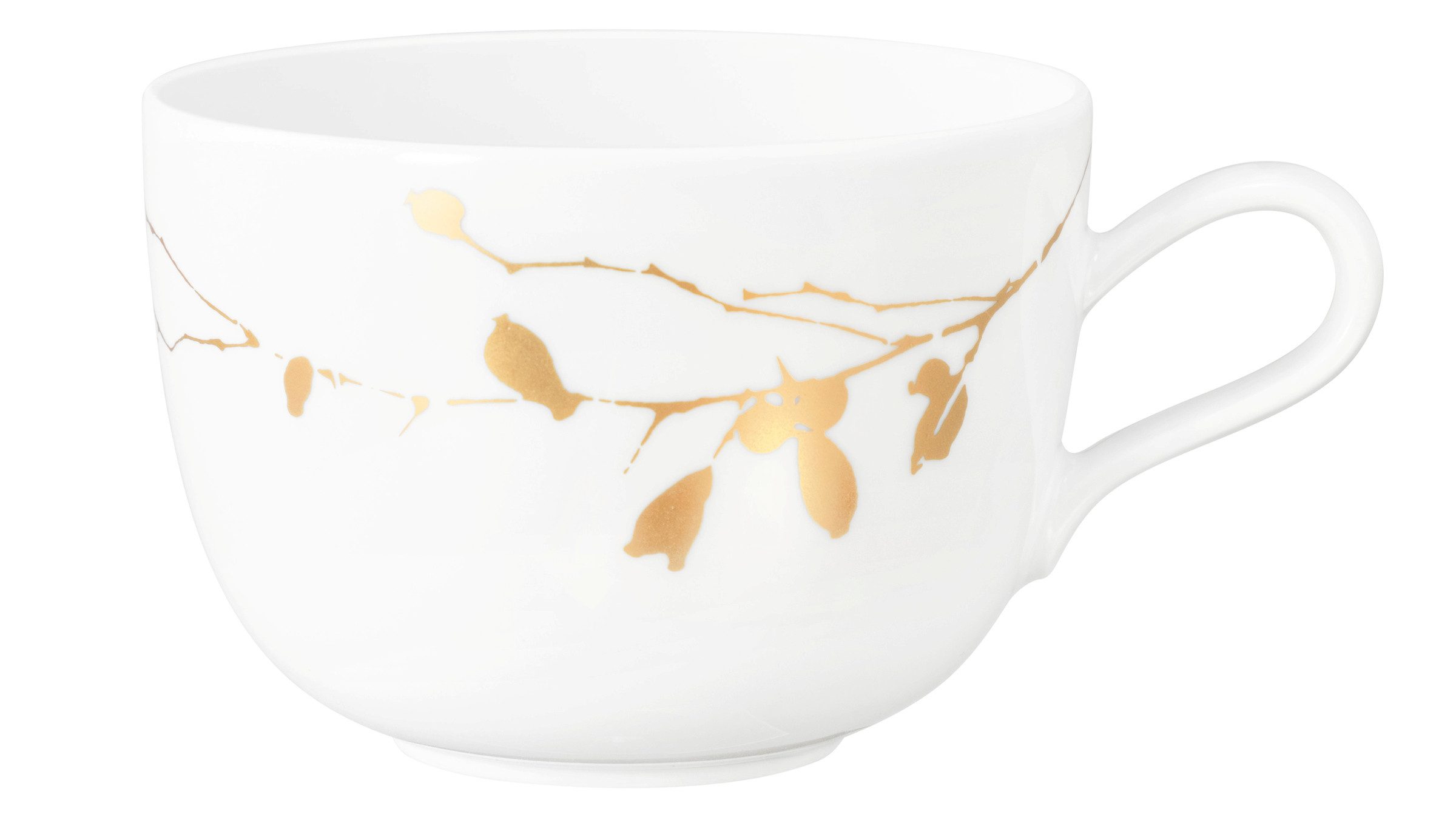 Seltmann Weiden Tasse Liberty - Golden Rose Hip, 1-tlg., Porzellan, Milchkaffeeobertasse 0,38 l