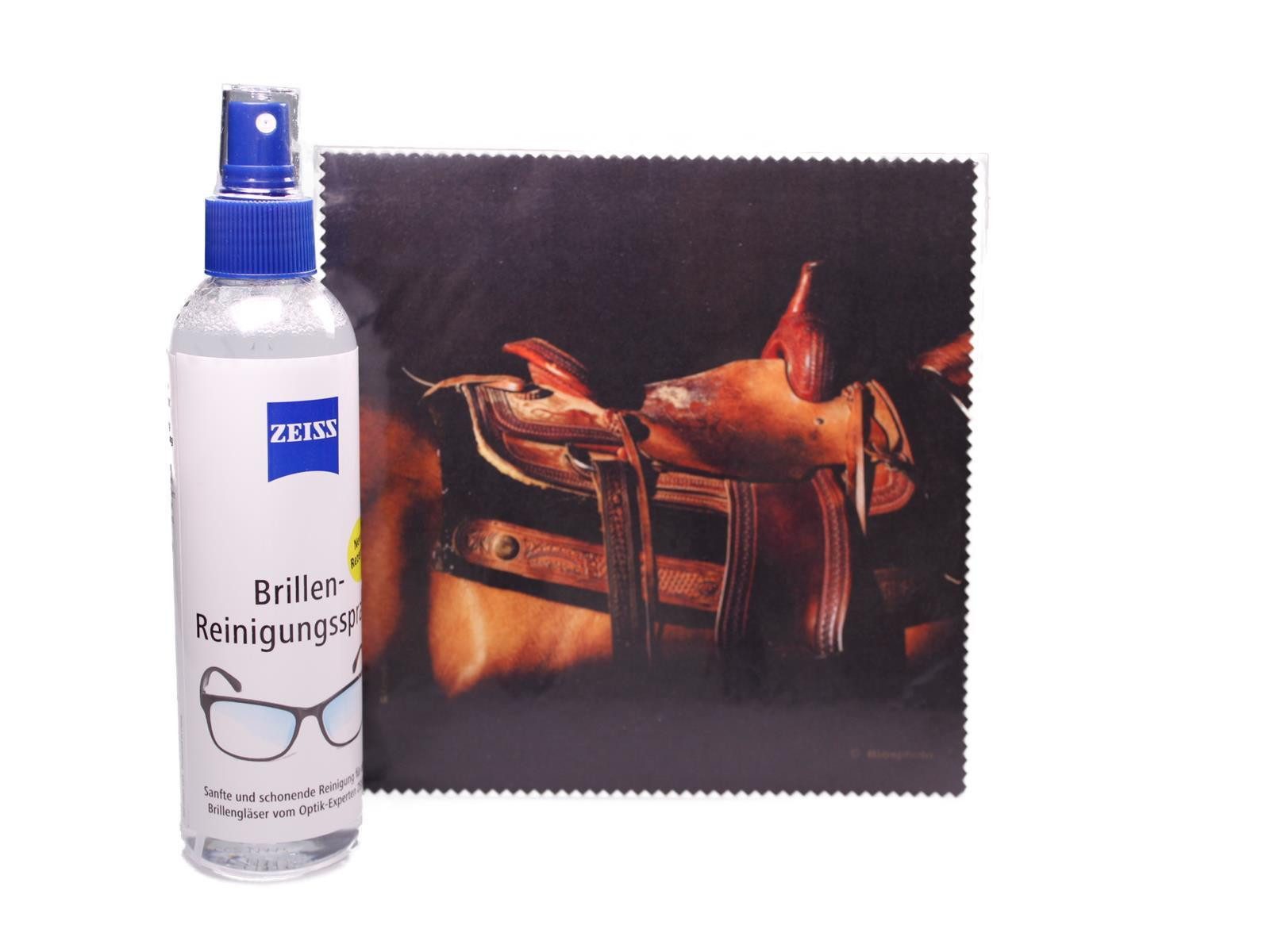 Brillenetui Mikrofasertuch "Westernsattel" Größe 18,5*18,5 cm von La Kelnet