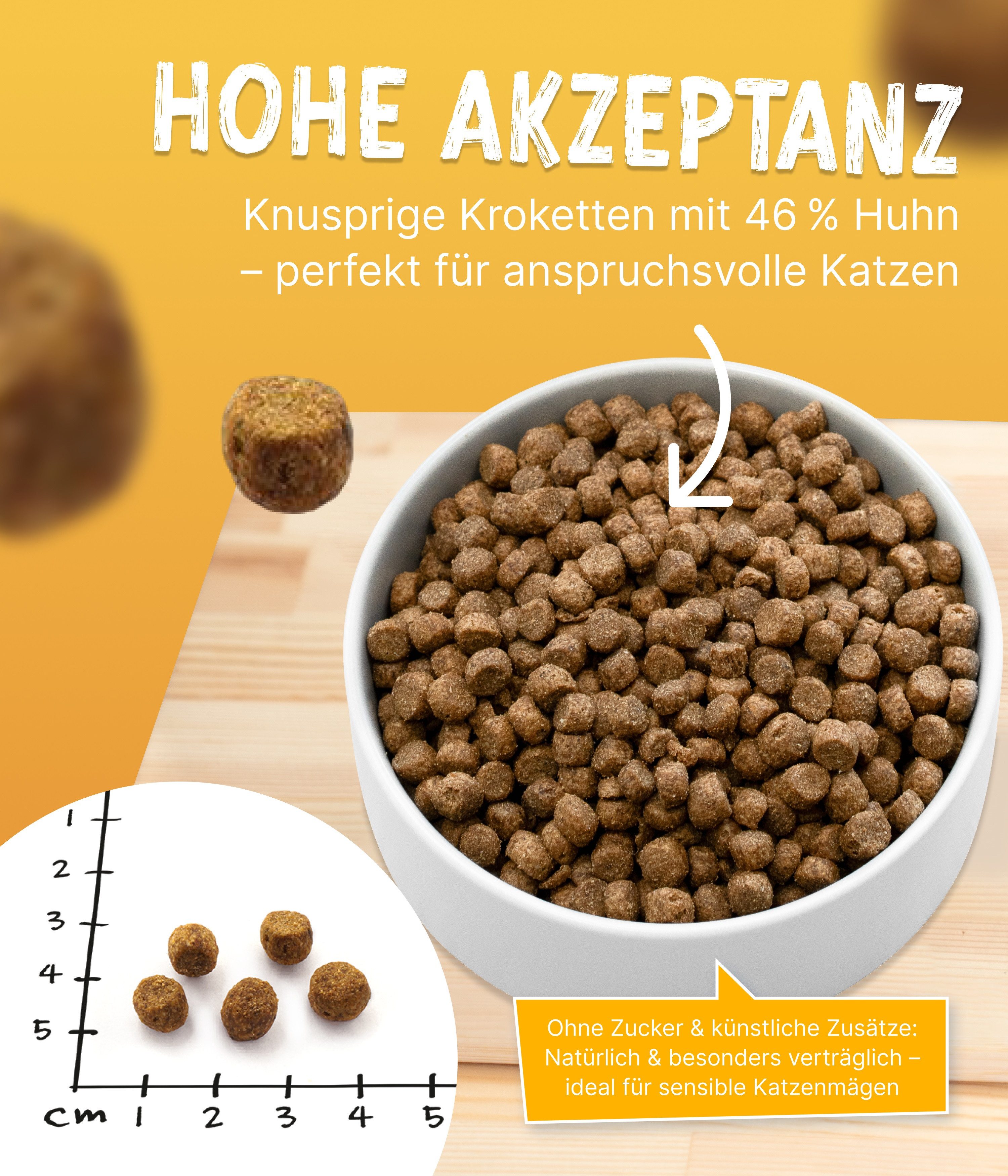 NutriQM Katzentrockenfutter Nutriness Adult Huhn, Trockenfutter für: Katzen