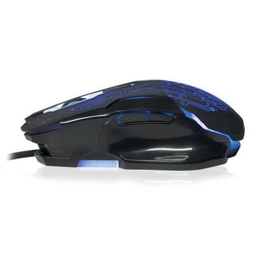LogiLink ID0137 Gaming-Maus (kabelgebunden, DPI einstellbar bis 2400dpi RGB-Beleuchtung, schwarz)