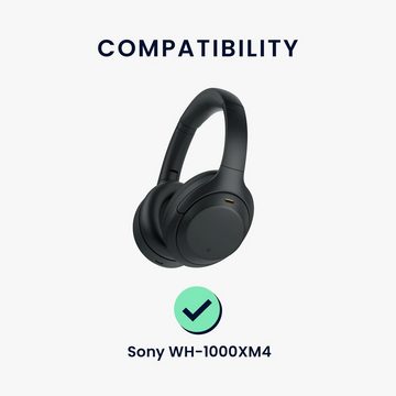 kwmobile 2x Ohr Polster für Sony WH-1000XM4 Ohrpolster (Ohrpolster Kopfhörer - Kunstleder Polster für Over Ear Headphones)
