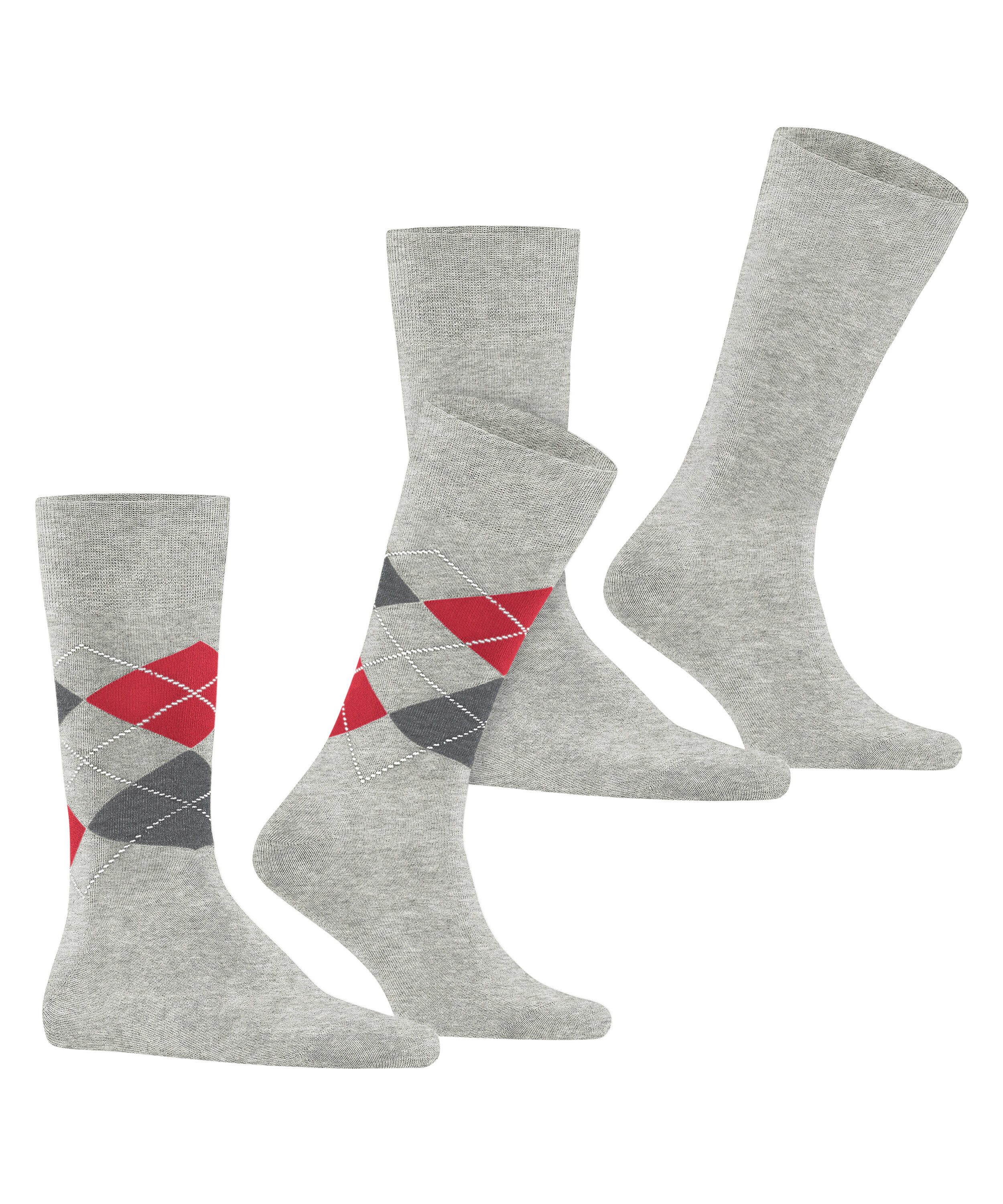 Burlington Socken Everyday Argyle Mix 2er-Pack (2er Pack) atmungsaktiv, passend von Gr. 40-46 One Size