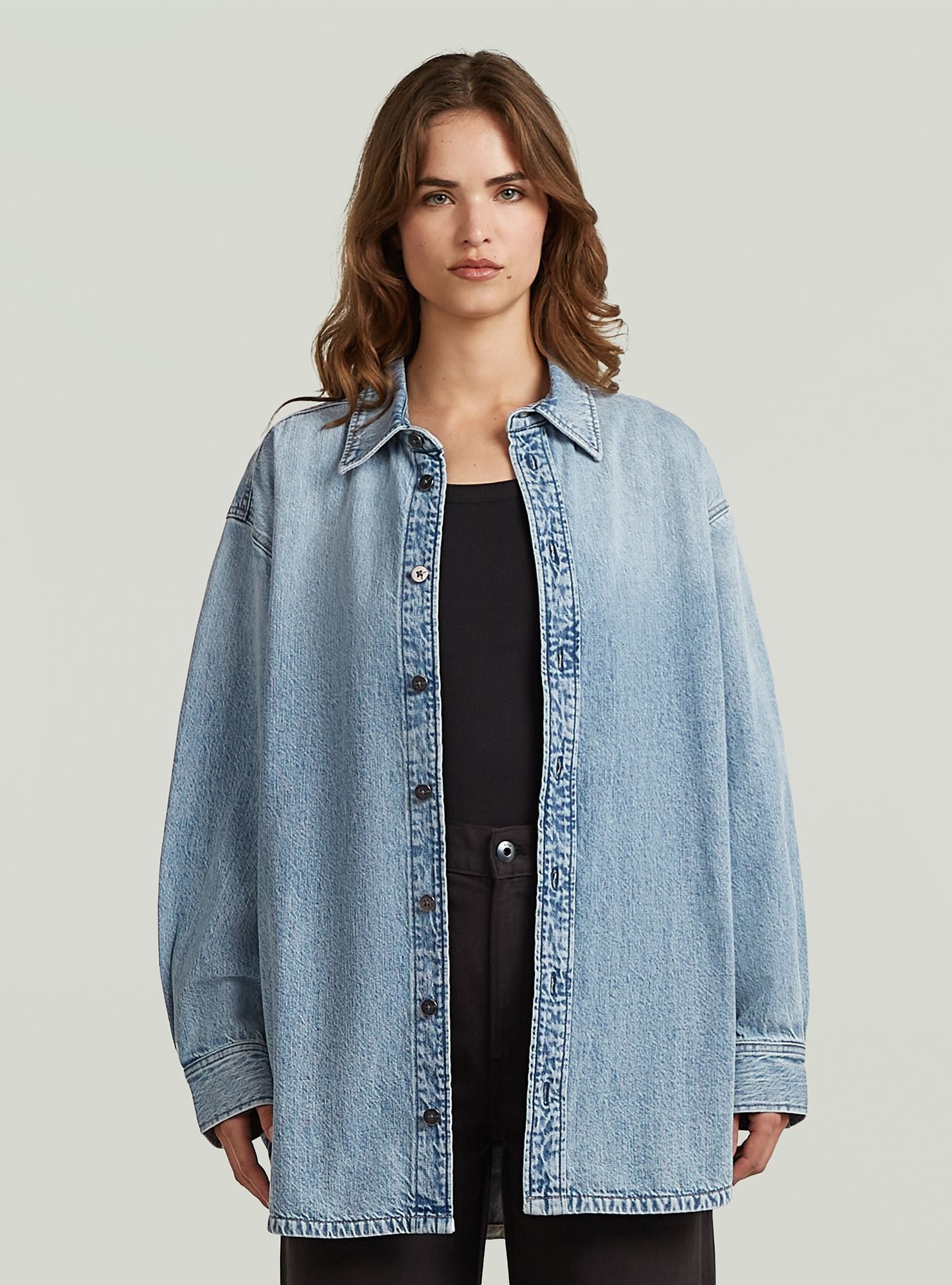 G-STAR Langarmshirt Maxi Overshirt