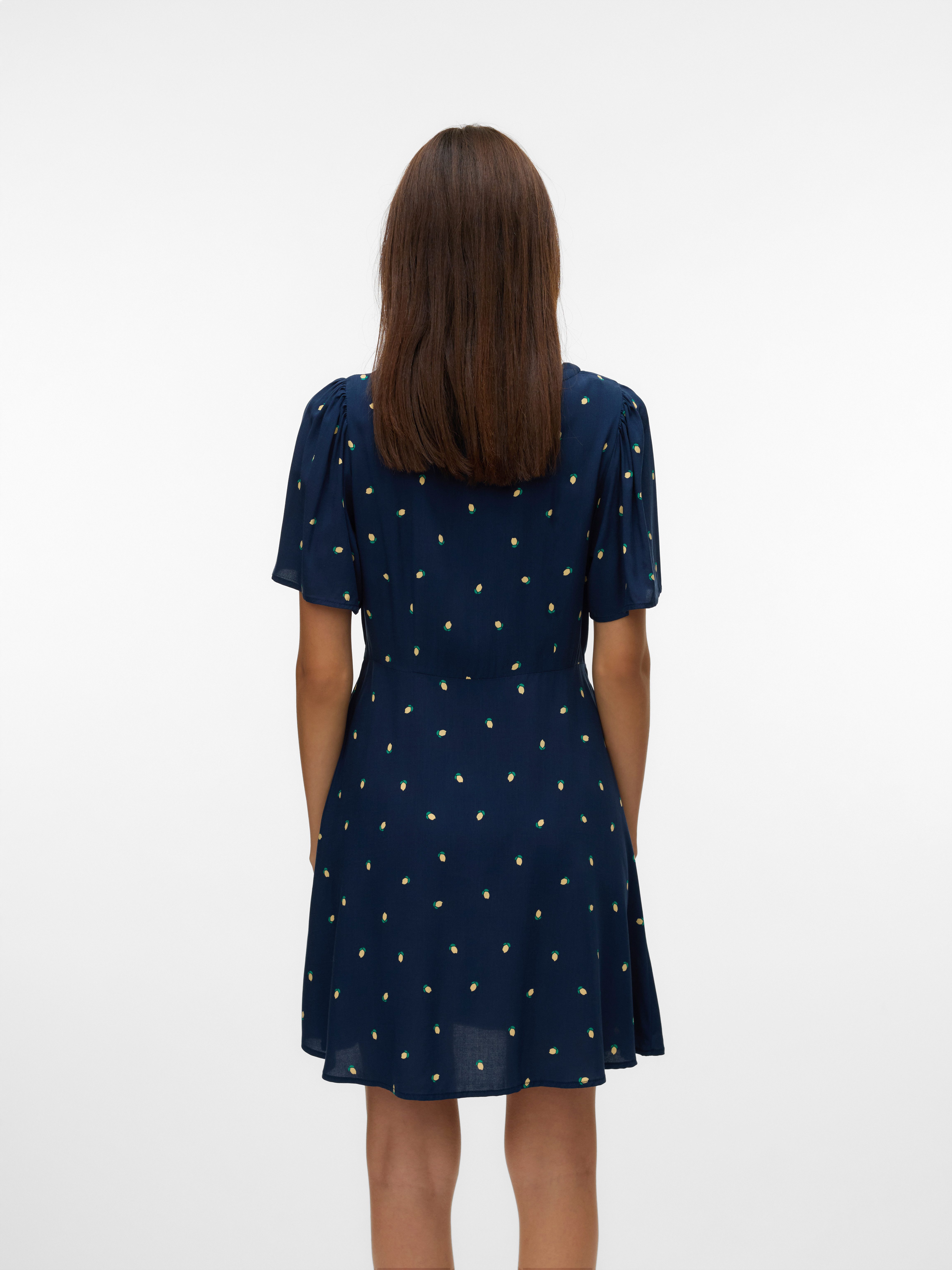 Vero Moda Minikleid VMALBA SS SHORT DRESS WVN NOOS Viskose, slim fit