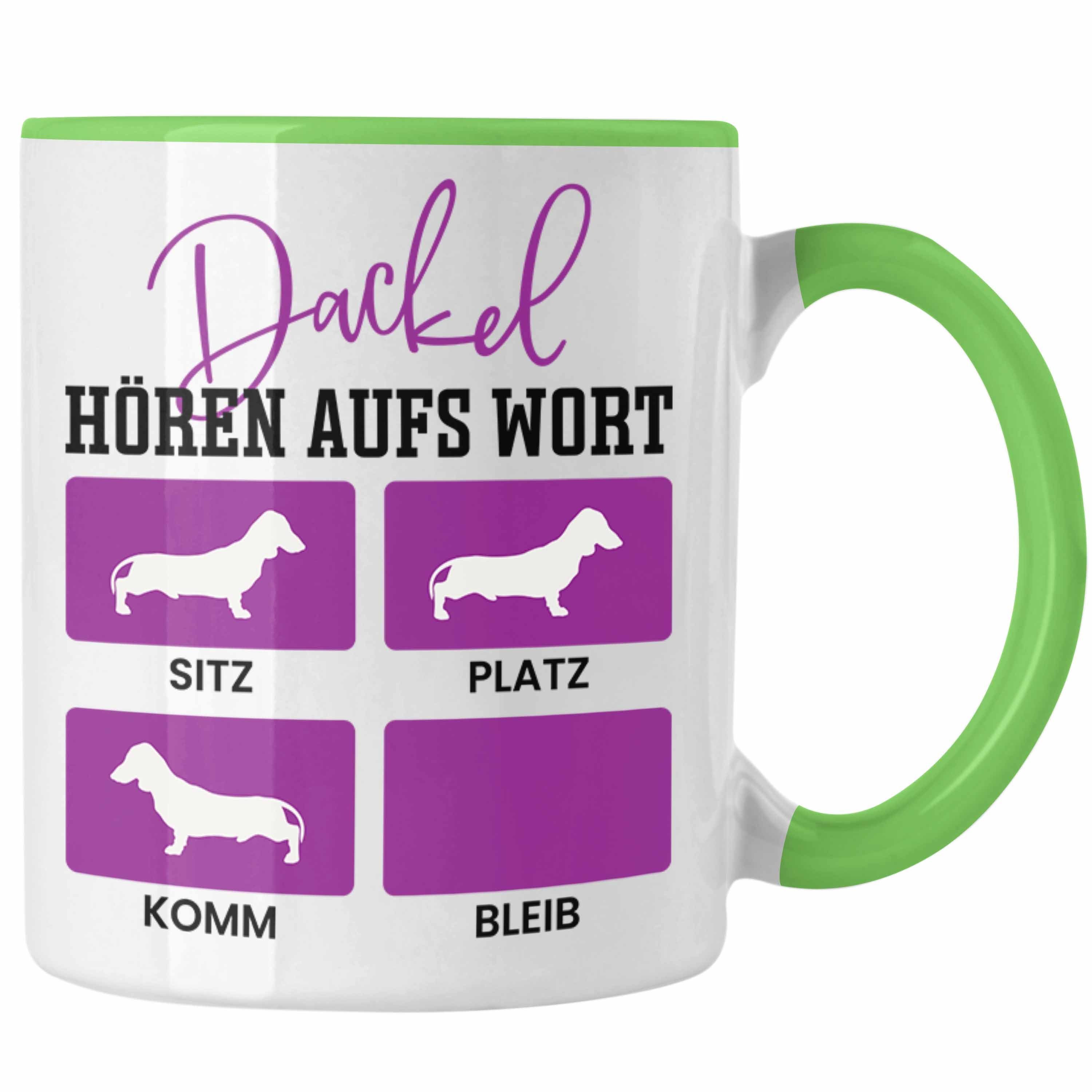 Trendation Tasse Dackel Tasse Geschenke Dachshund Rauhaardackel Lustig Dackel Hören Auf