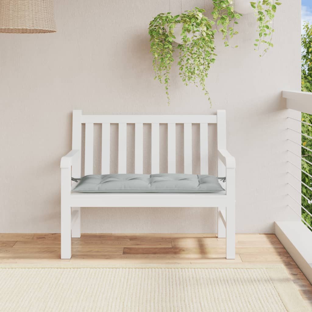 vidaXL Sitzauflage Gartenbank-Auflage Melange Hellgrau 100x50x7 günstig online kaufen