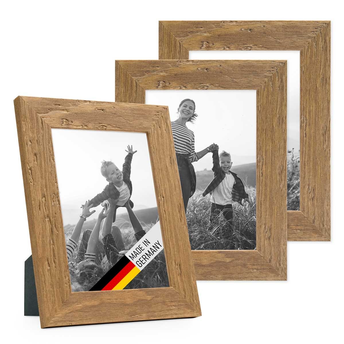 PHOTOLINI Bilderrahmen 3er Set Strandhaus Rustikal günstig online kaufen