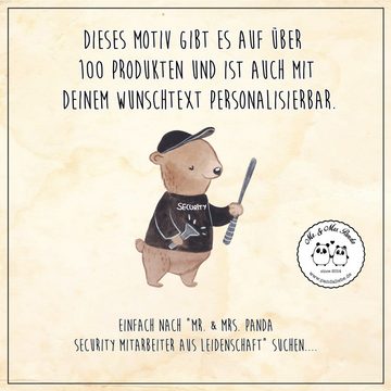Mr. & Mrs. Panda Getränkeuntersetzer Security Mitarbeiter Leidenschaft - Weiß - Geschenk, Firma, Dankeschö, 1-tlg., Liebevolle Motive