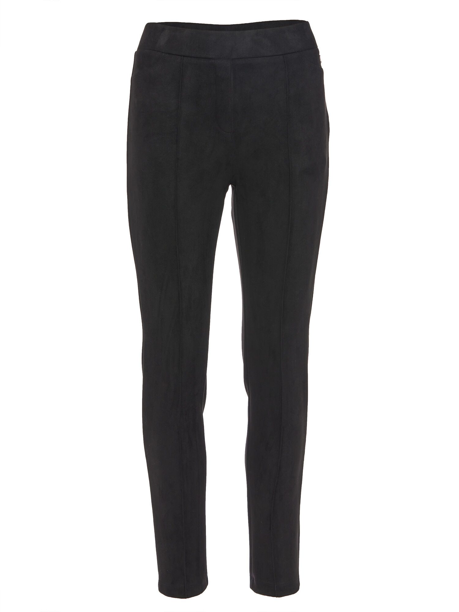 Georg Stiels Lederimitathose Leggings Körpernah mit Biese günstig online kaufen