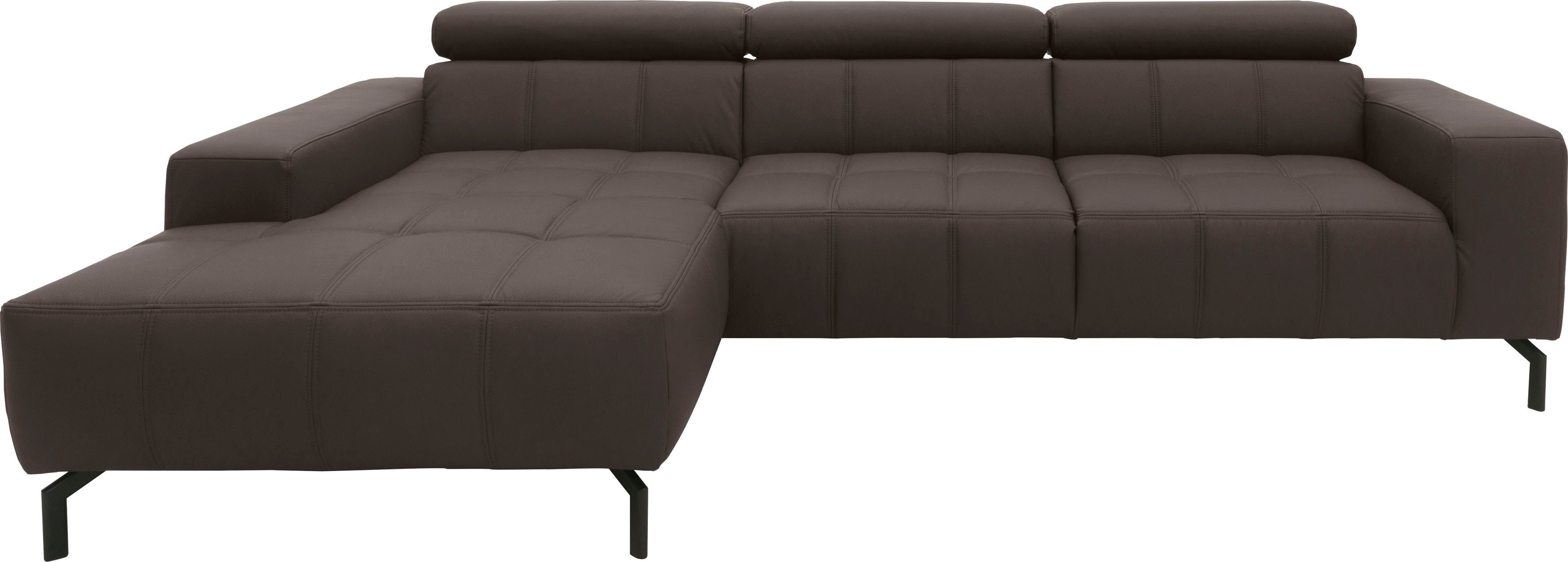 DOMO collection Ecksofa "Cunelli tolle Sitznähte als Designelement, fester günstig online kaufen