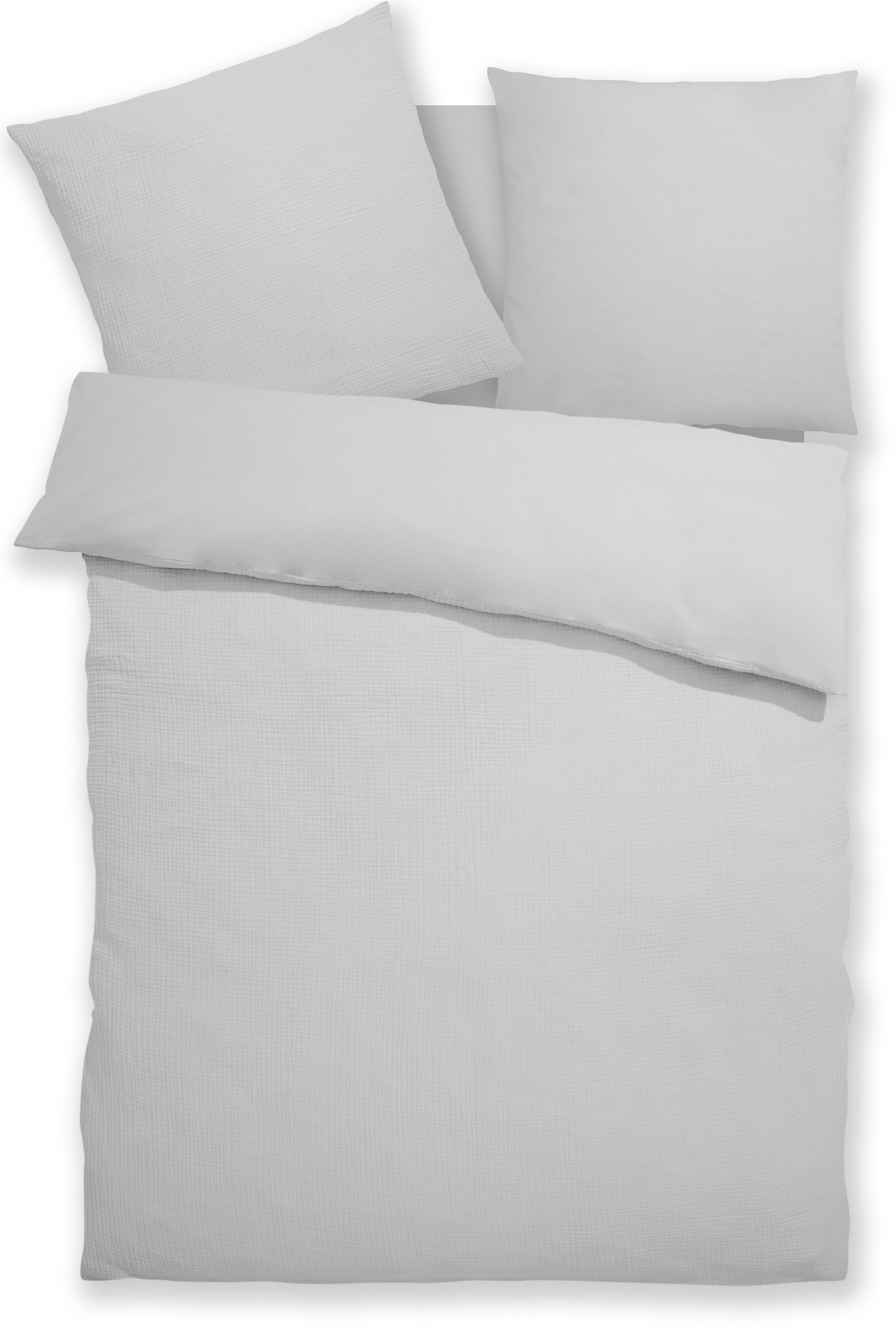 OTTO home Wendebettwäsche Sari3 aus weichem Musselin, Musselin, Renforcé, 2 teilig, NEUHEIT: aus 100% Baumwolle in weichem Musselin, Rückseite Renforcé – Bild 2 von 5