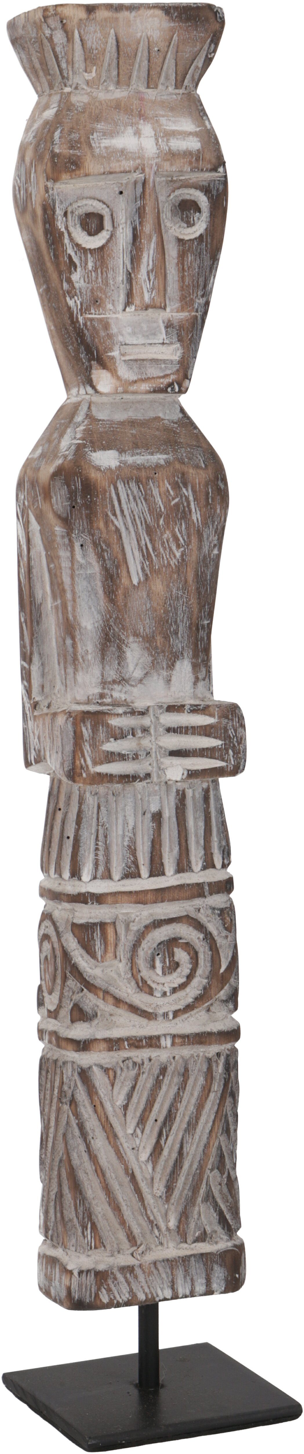 Guru-Shop Dekofigur Holzfigur, Skulptur, Schnitzerei im primitiv
