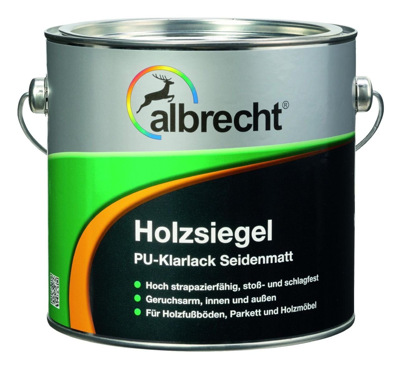 Albrecht Holzschutzlasur Albrecht PU seidenmatt farblos 2,5 L Holzsiegel