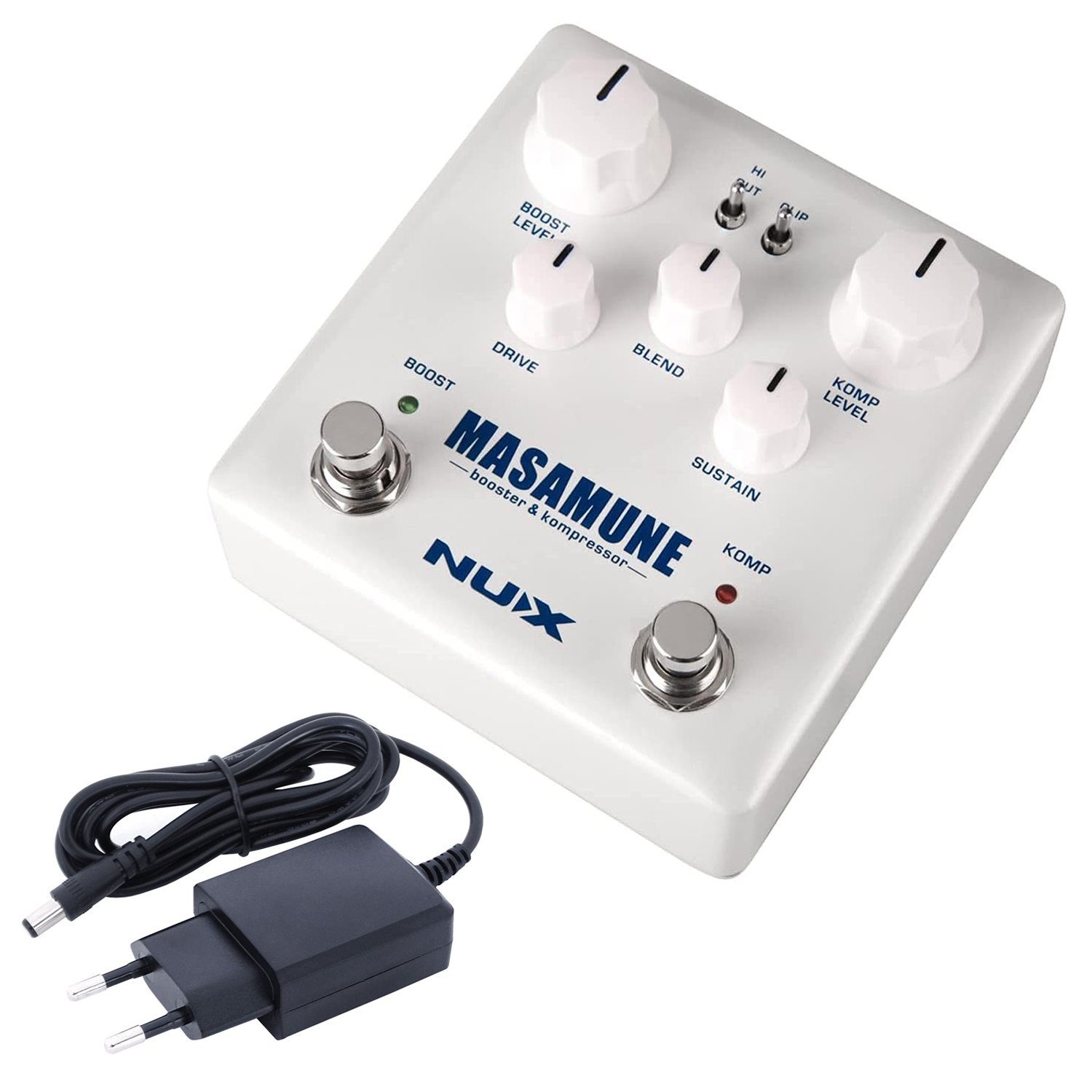 E-Gitarre Nux Masamune Booster und Kompressor mit Netzteil