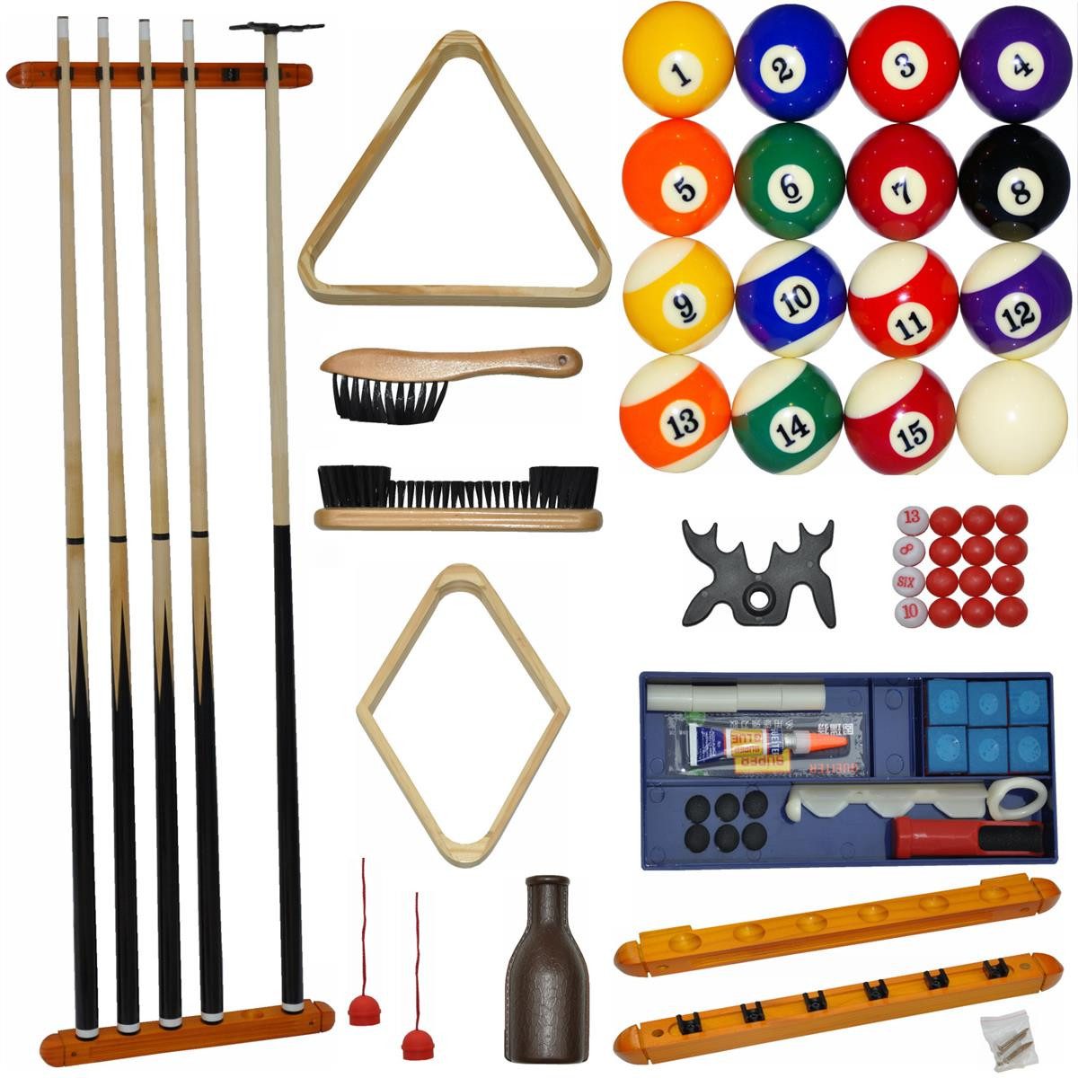 Billardtisch Billard Zubehör Set ALL IN ONE Komplett Set