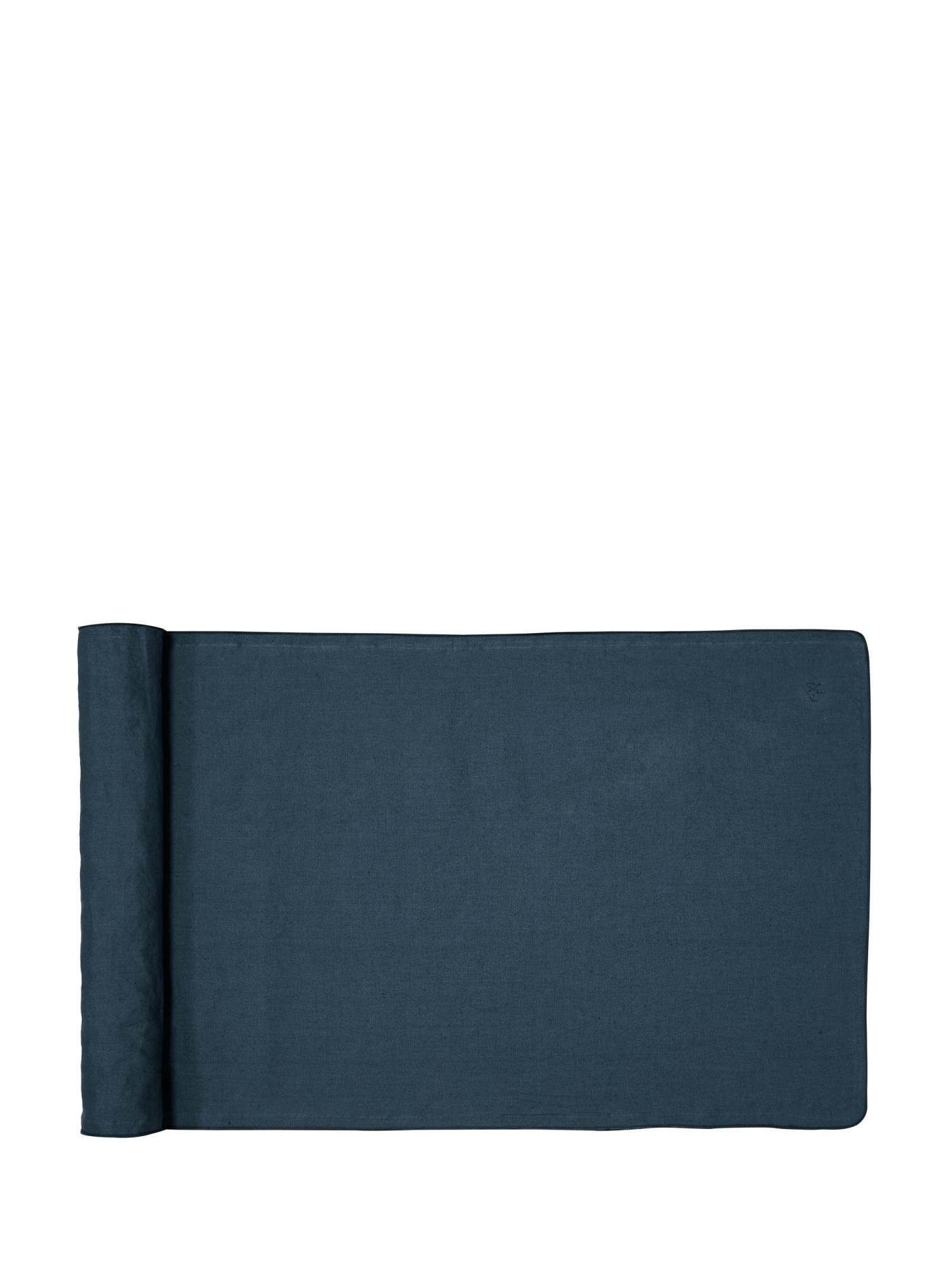 Marc O'Polo Home Tischläufer Valka (1-tlg), aus 100% Leinen, unifarben Indigo Blue
