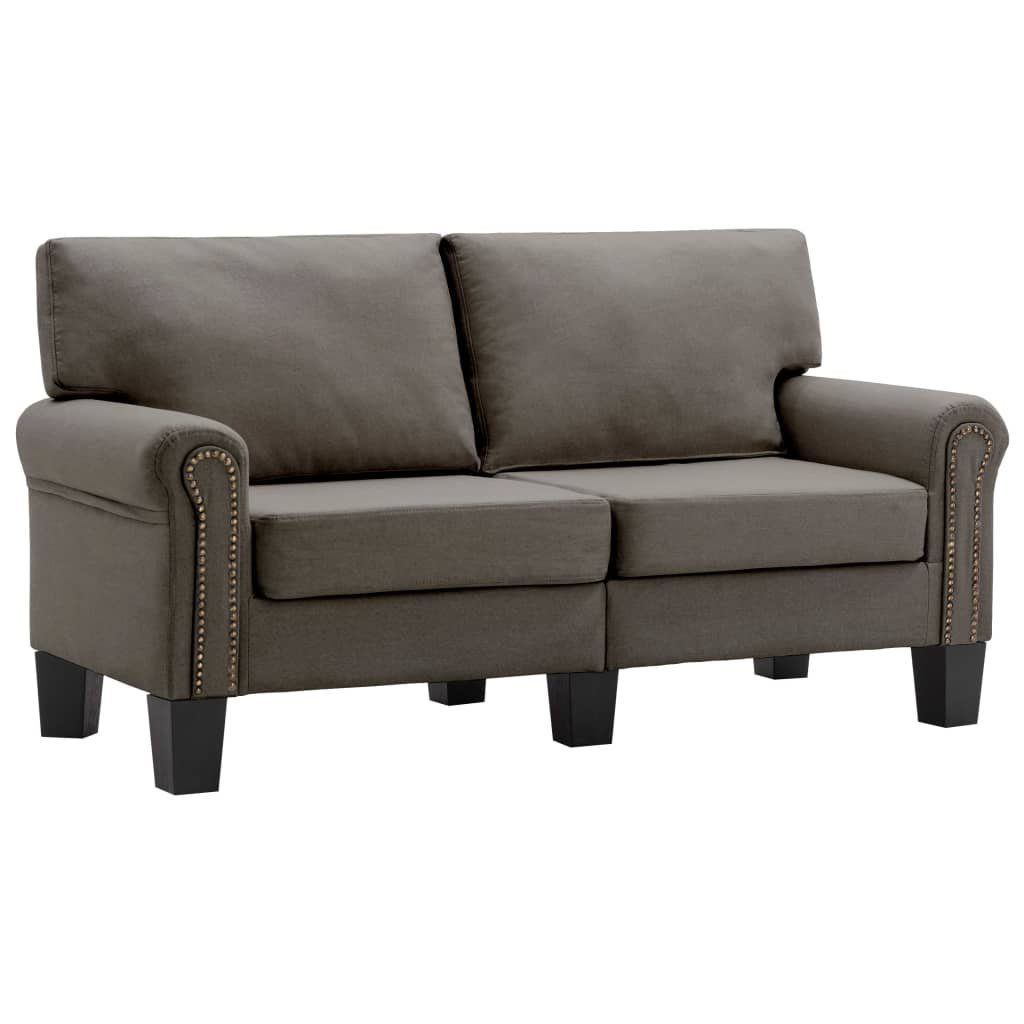 Stoff Taupe Couch Sofa 2-Sitzer-Sofa vidaXL