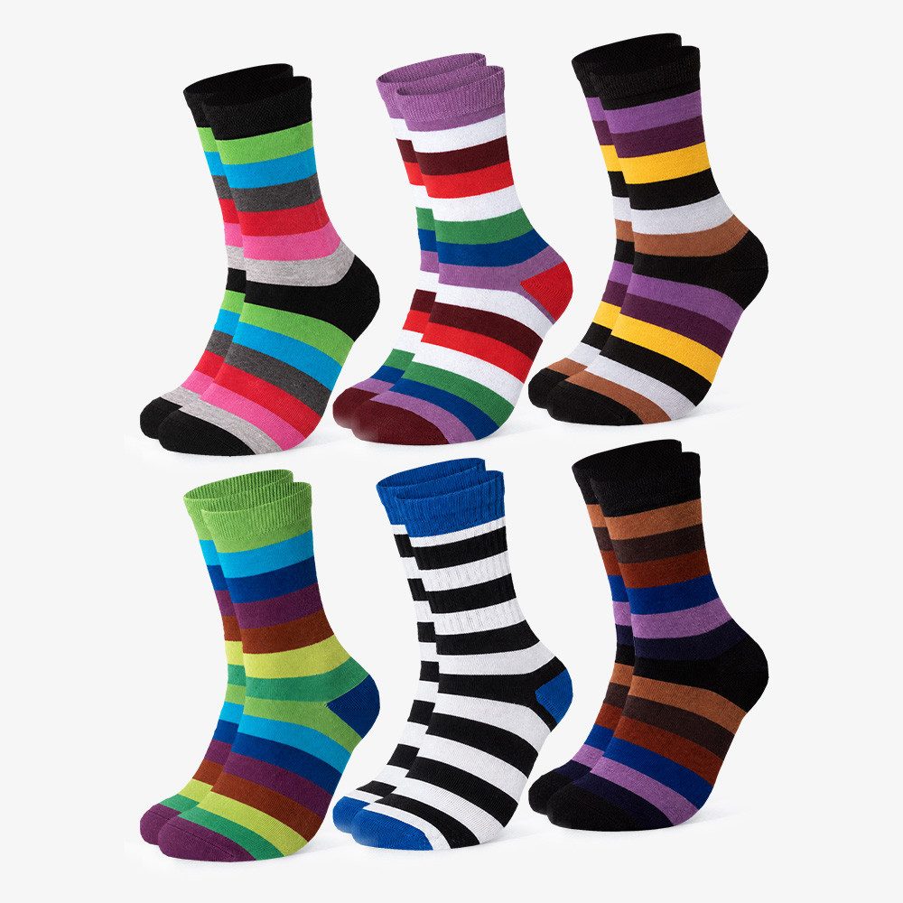OCCULTO Basicsocken Herren Bunte Socken 6er Pack (Modell: Sigi) (6-Paar)