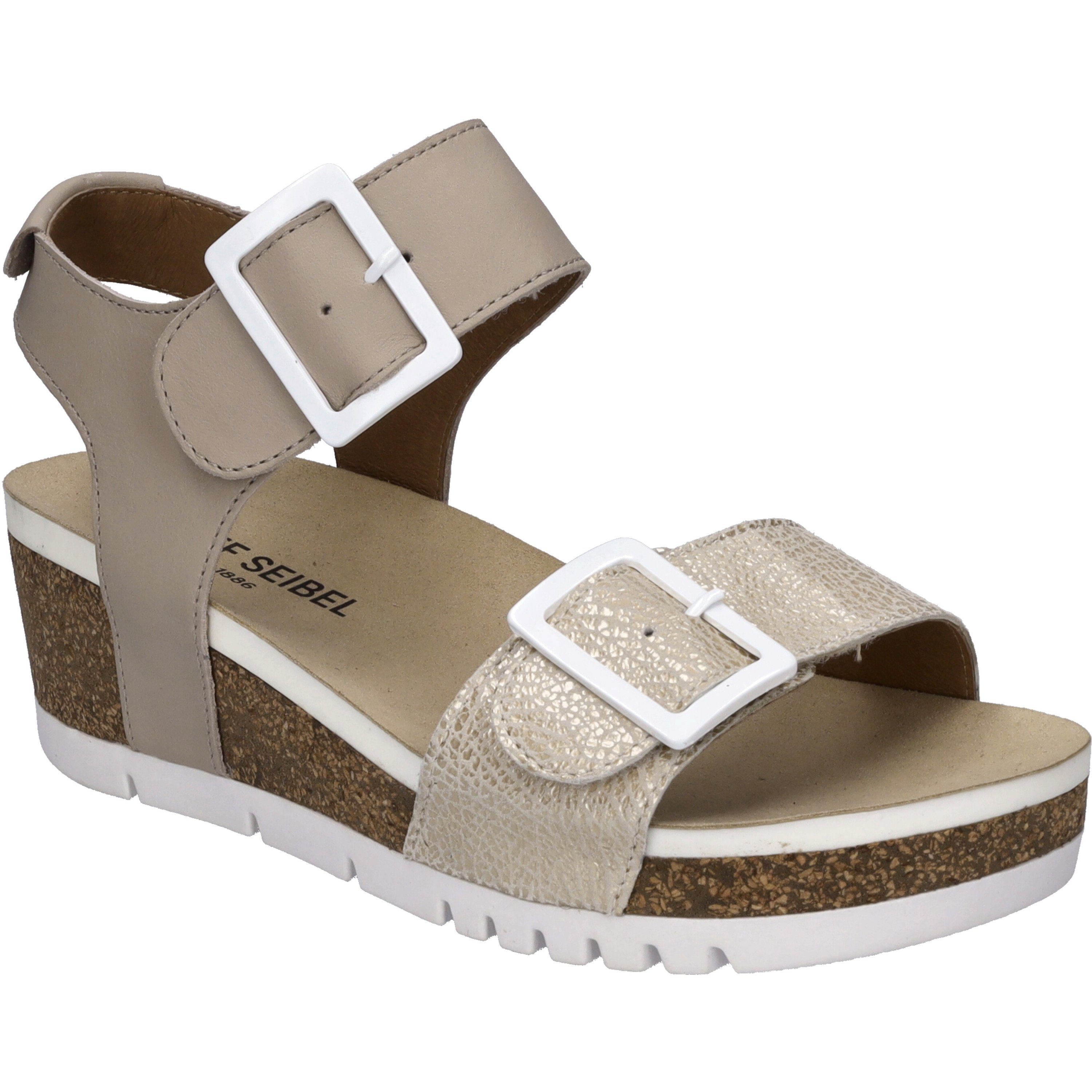 Quinn 02, natur Sandale