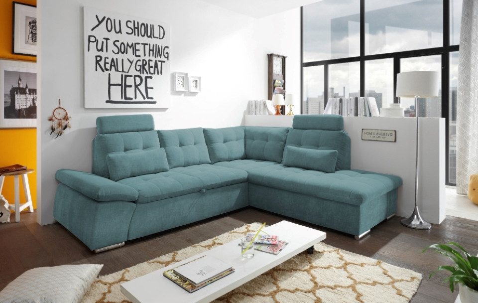 ED EXCITING DESIGN Ecksofa Nalo, mit Schlaffunktion