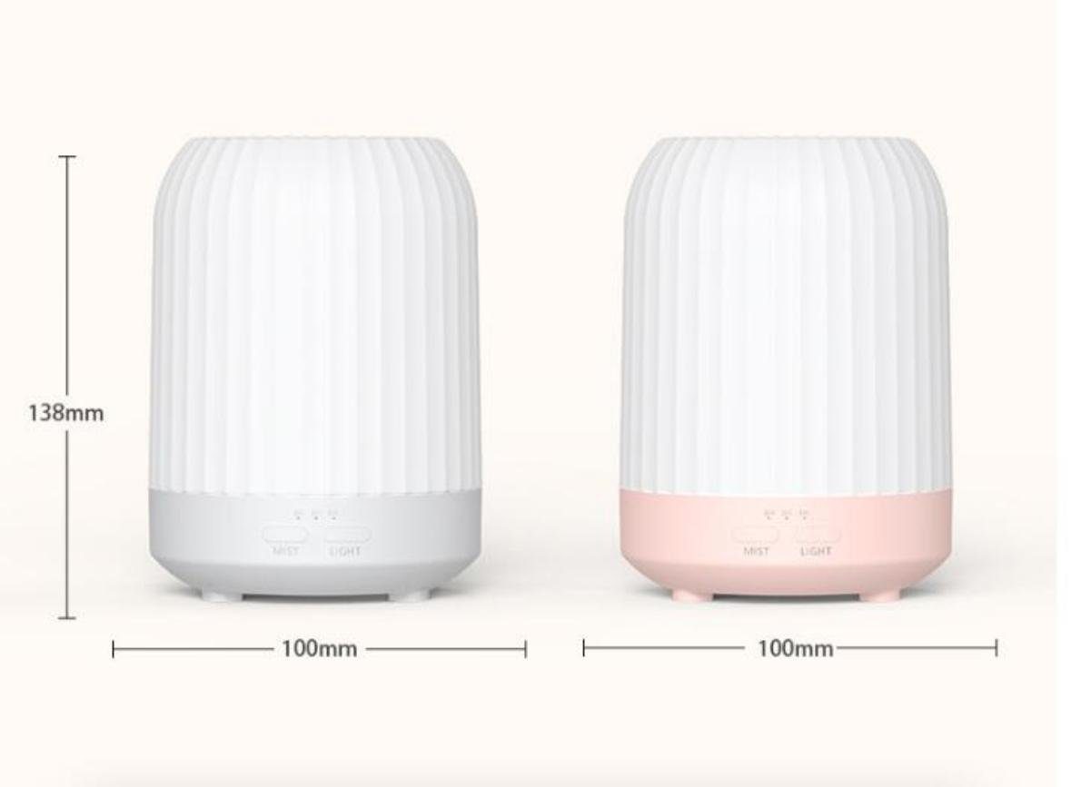 Diffuser USB-Plug-in-Nachtlicht-Luftbefeuchter TUABUR Aromatherapiegerät, Rosa