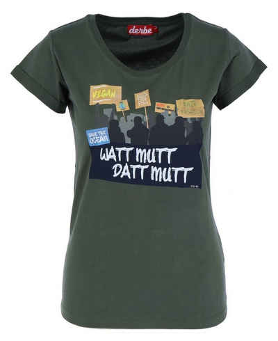 Derbe Print-Shirt Watt Mutt (1-tlg)