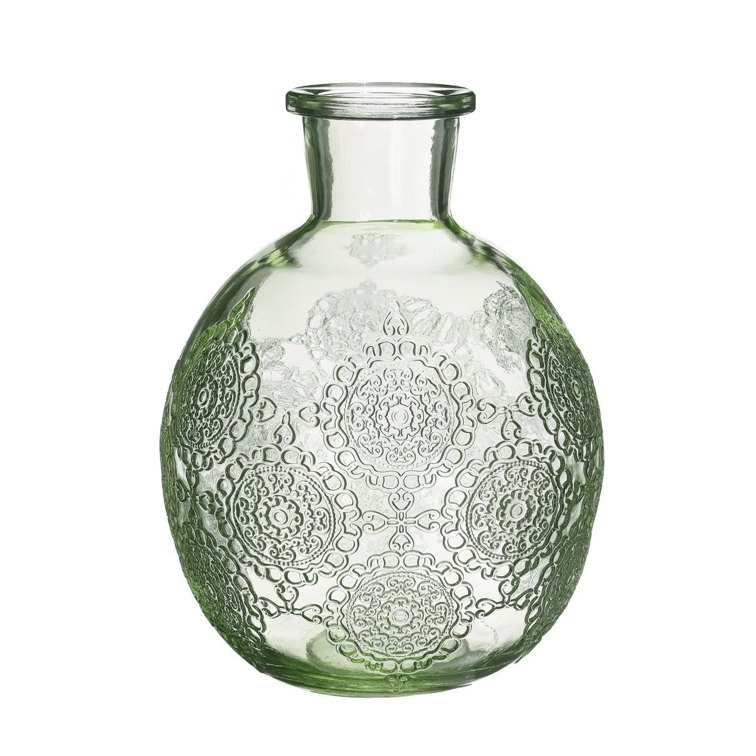 NaDeco Dekovase Kugelvase Bologna Größe h.17 cm Ø 12.5 cm, in Hellgrün Kugelflasche