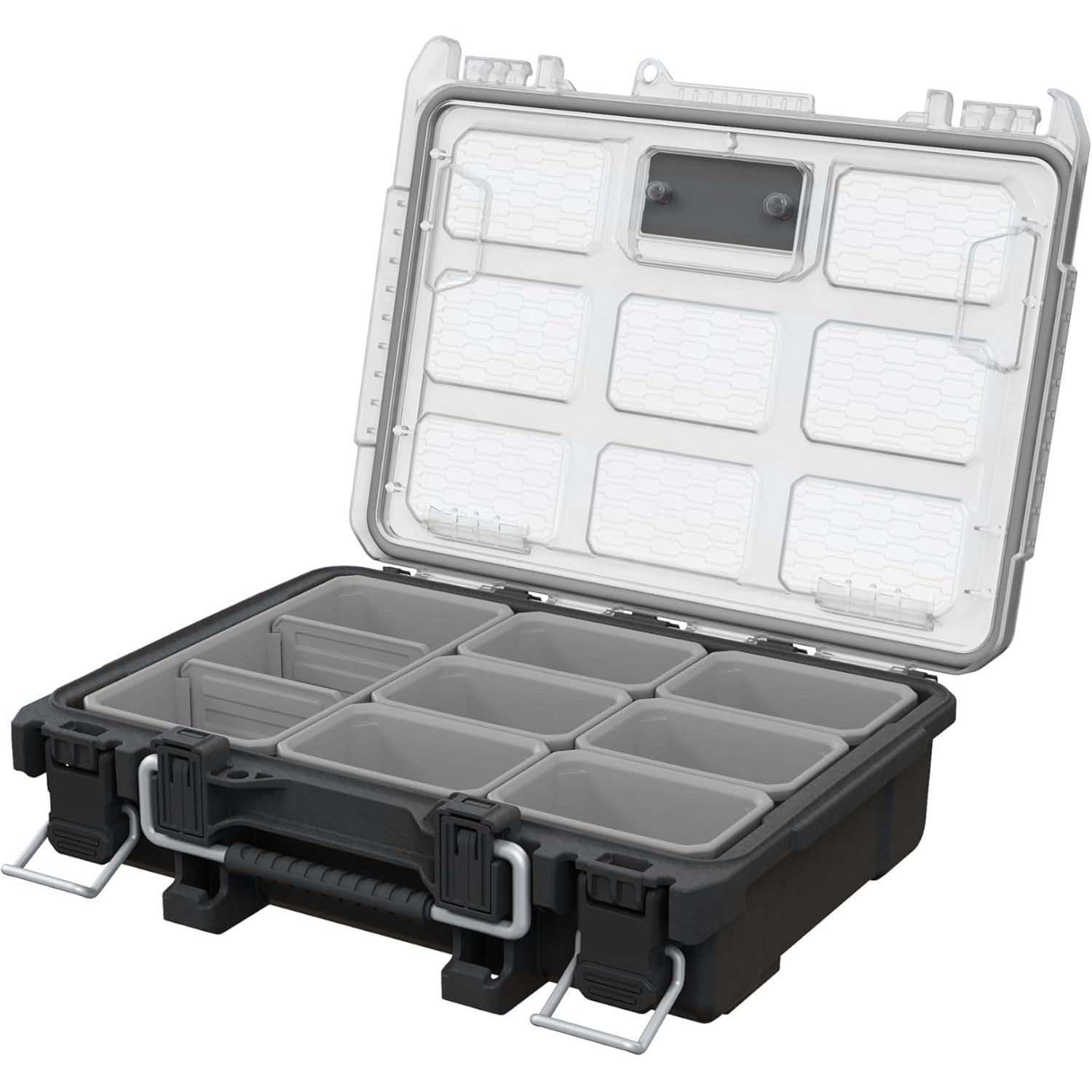 Keter Werkzeugkoffer Werkzeugorganizer ROC Pro Gear 2.0 (1 St), Staub- und wasserdichte Dichtung, Metallverschlüsse