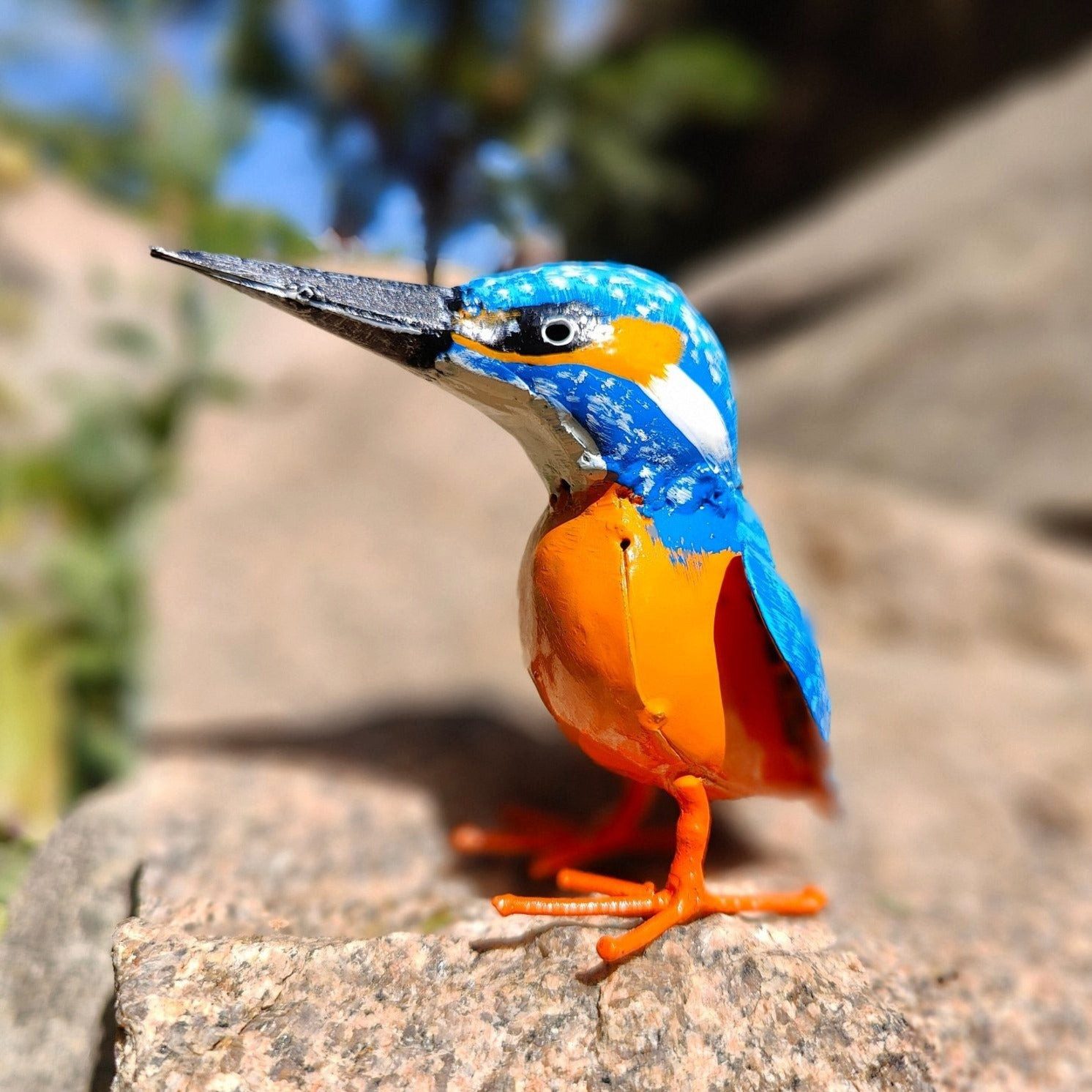 Gartenfigur Eisvogel