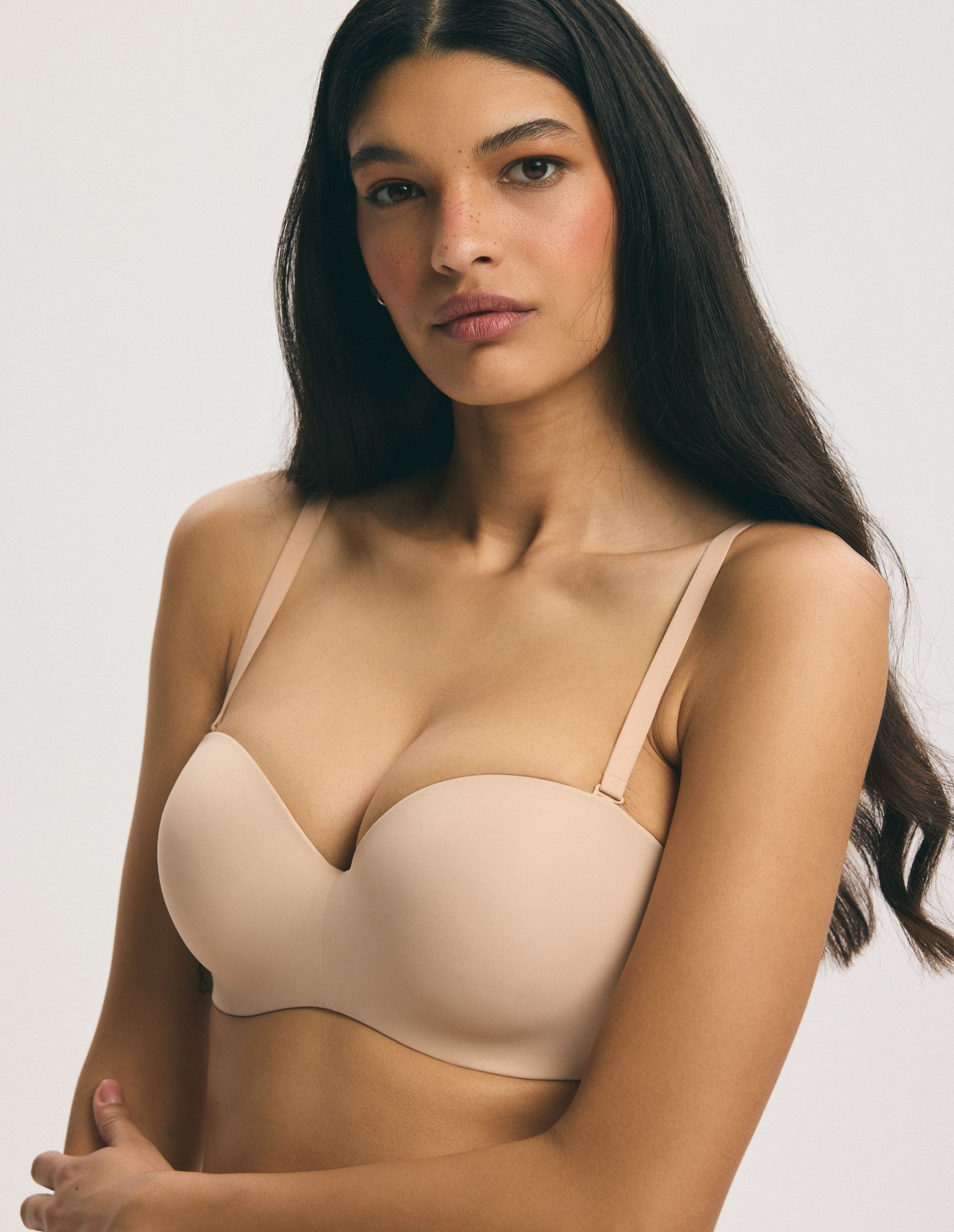 ESOTIQ Push-up-BH Push-up-BH Raffen, Balconette-Cups, abnehmbare Träger