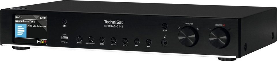 TechniSat DIGITRADIO 143 (V3) Internet-Radio (Digitalradio (DAB), FM-Tuner  mit RDS, Internetradio), Grenzenlose Musikvielfalt via Internetradio