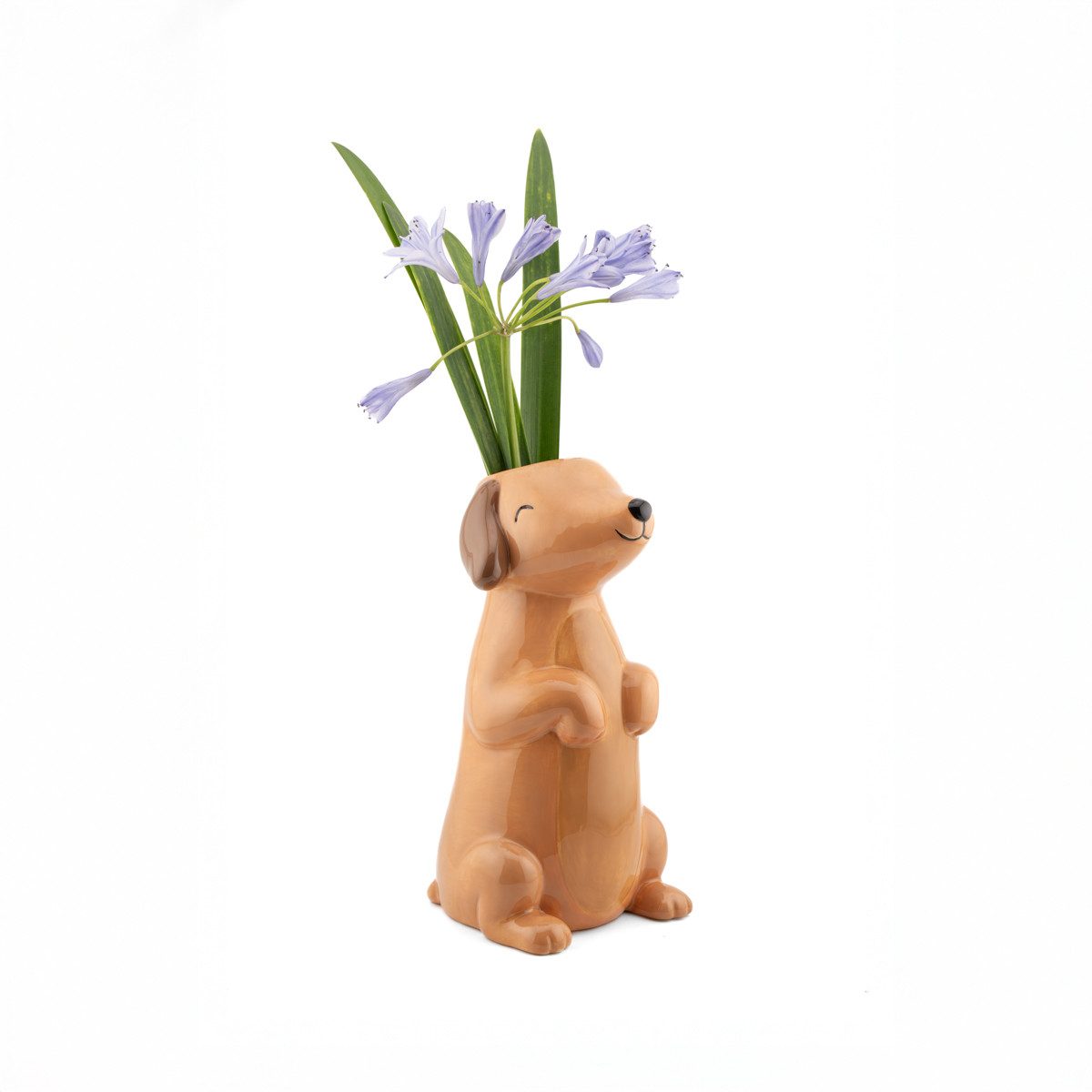 Sass & Belle Dekovase Sausage Dog (Porzellan, 1 St., Vase), Dackel, ca. 10 x 10,5 x 20 cm