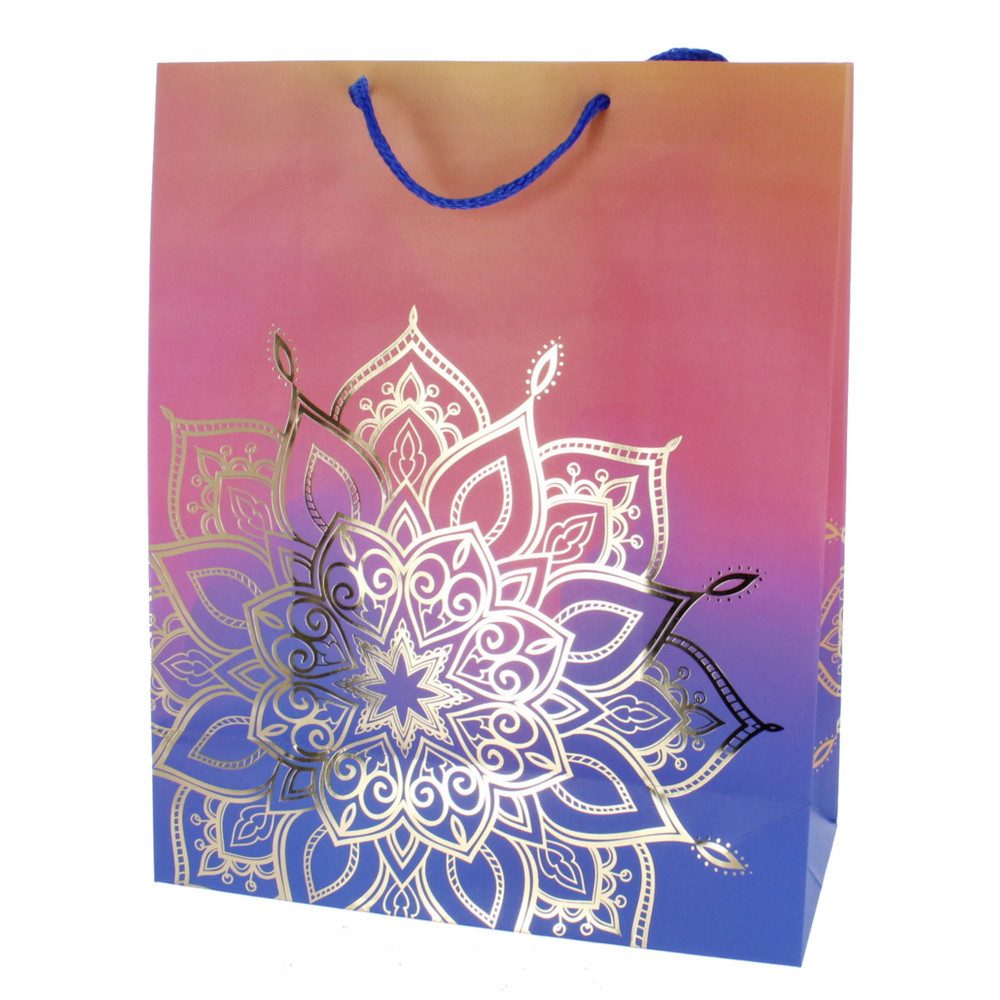 MICA Geschenkbox Geschenktasche Boho - ca. 26 x 12,5 x 32 cm