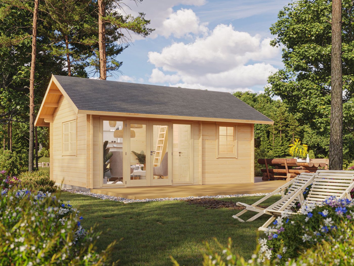 Fjordholz Gartenhaus Texas 44 B