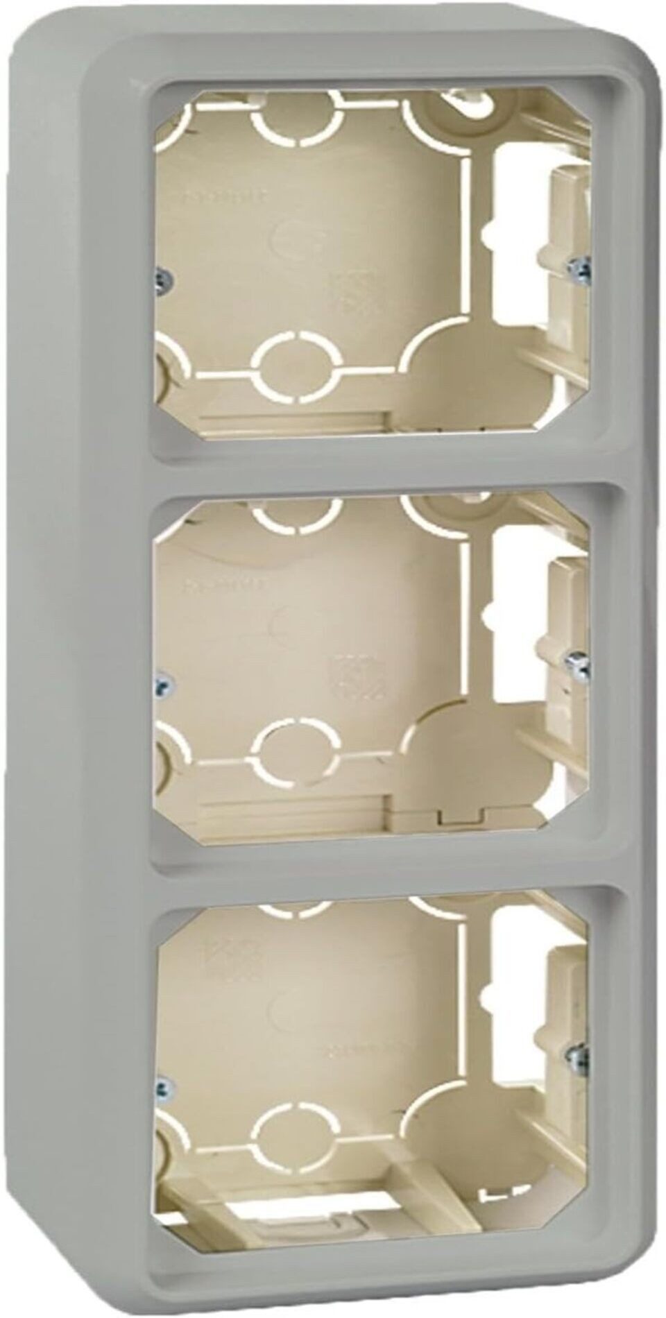 merten Переключатель Elso ELG234314 Aufputzgehäuse 3fach komplett FASHION reinweiß