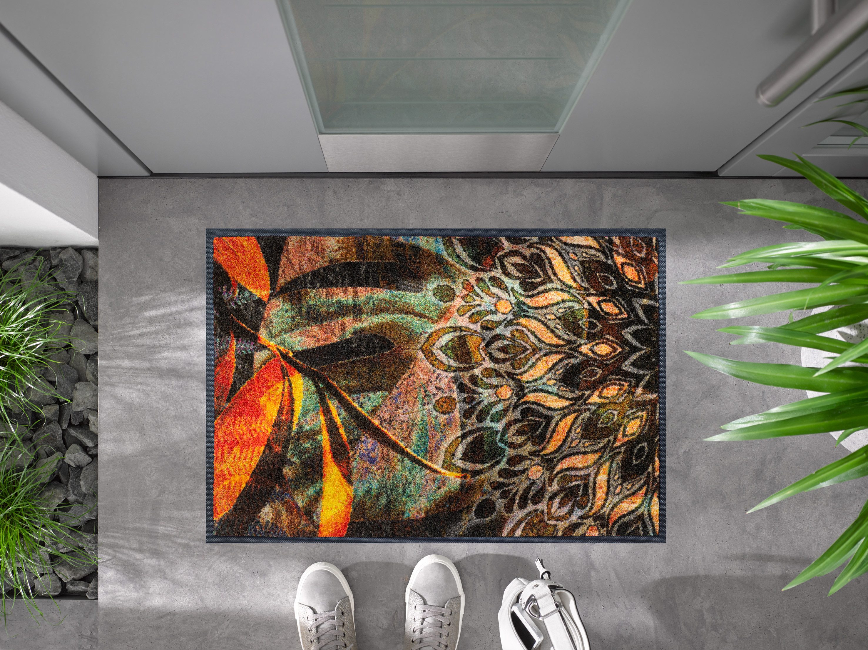 wash+dry by Kleen-Tex Fußmatte Jungle Dance, rechteckig, Höhe: 7 mm günstig online kaufen