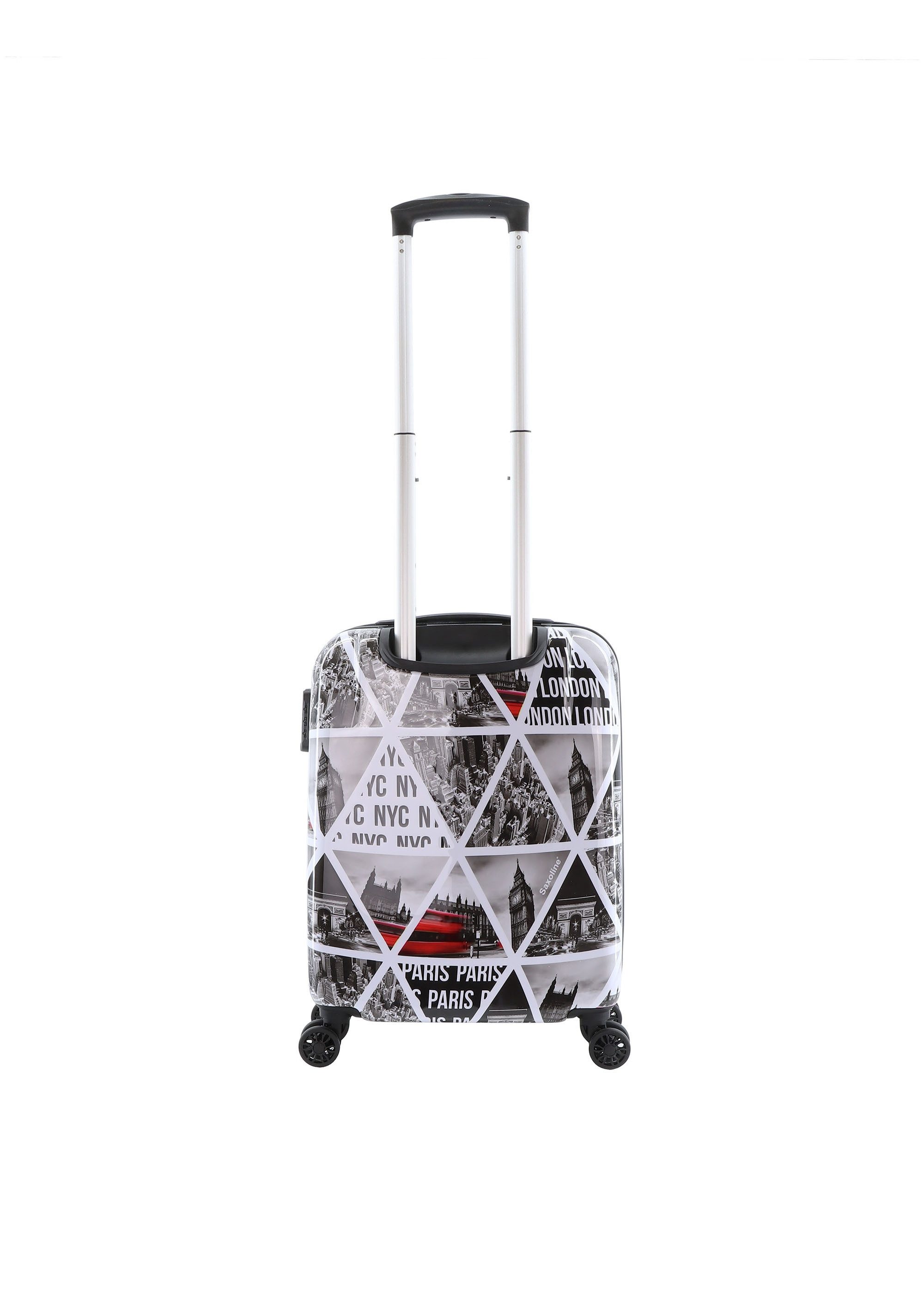 Saxoline® Koffer Cities, mit voll integriertem Aluminium-Trolley-System