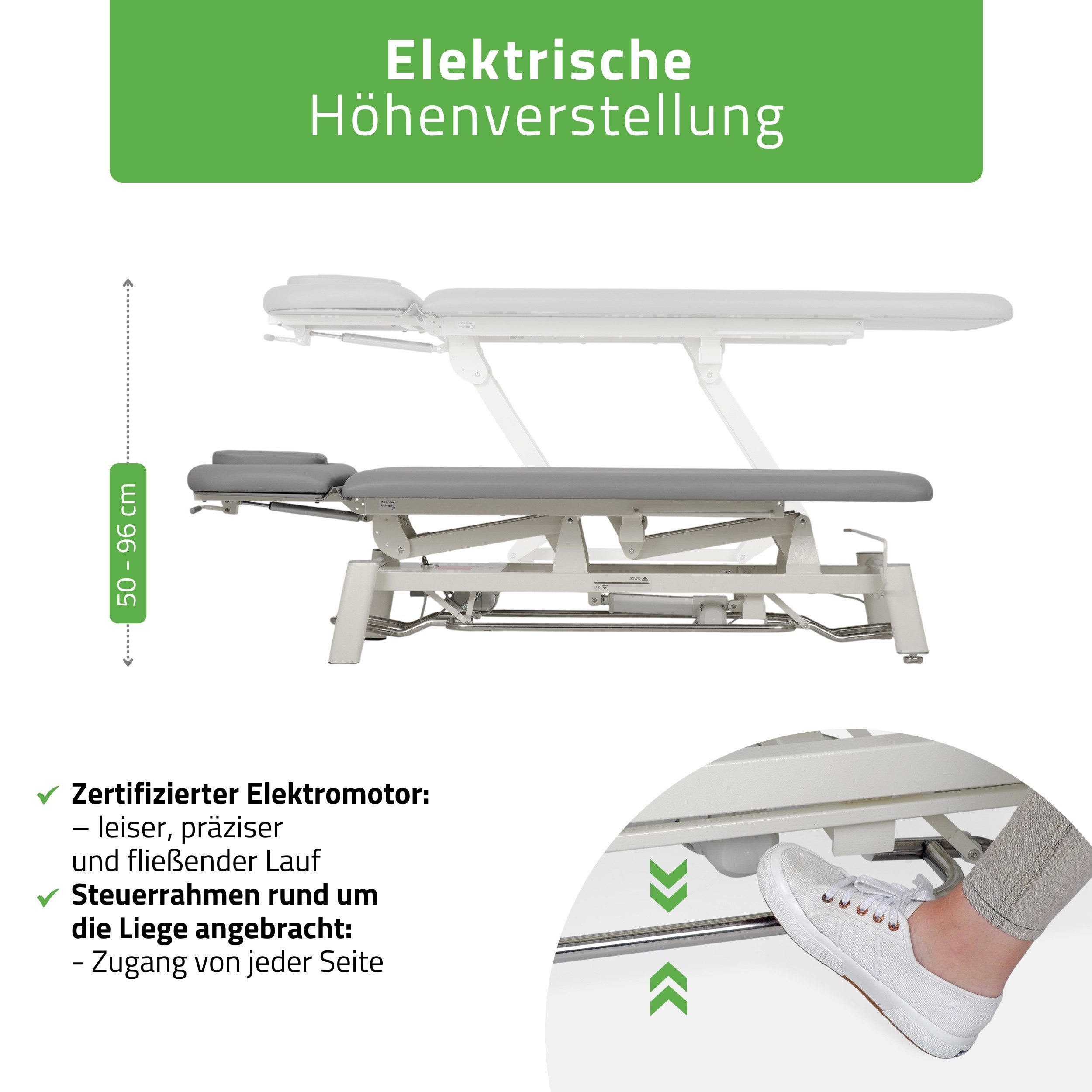 Habys Massageliege Proxima V2 Ergo Elektrische Behandlungsliege Therapieliege