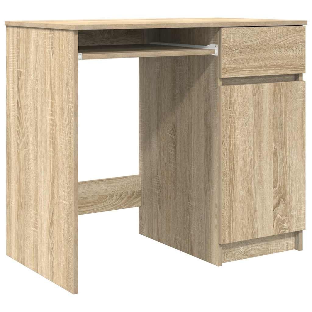 vidaXL Schreibtisch Schreibtisch Sonoma-Eiche 86x49x76 cm Holzwerkstoff