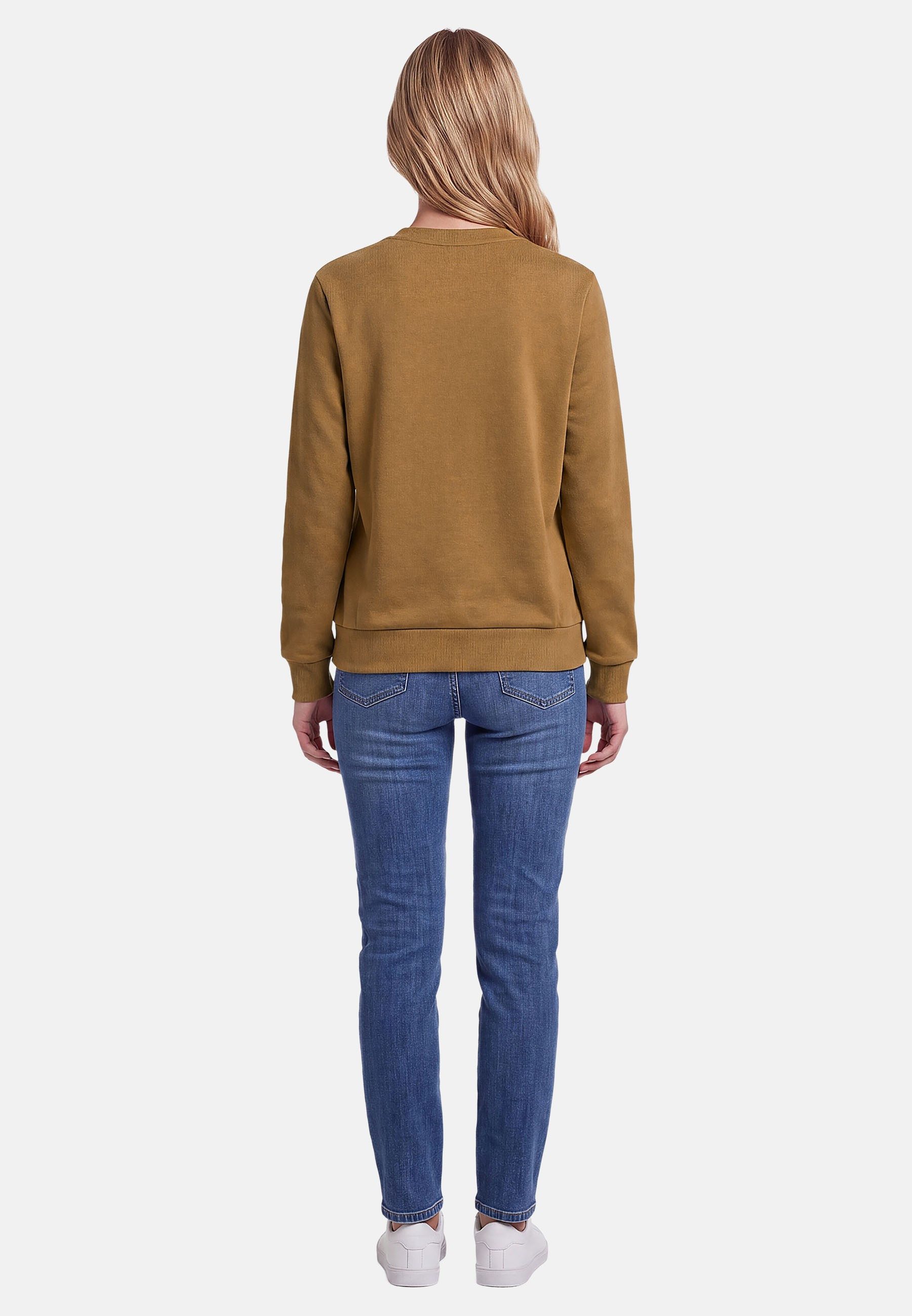 U.S. Polo Assn. Rundhalspullover USZoee – Damen Sweatshirt mit Rundhalsausschnitt Weiche Baumwollmischung, femininer Schnitt und Logo-Stickerei – Bild 4 von 5