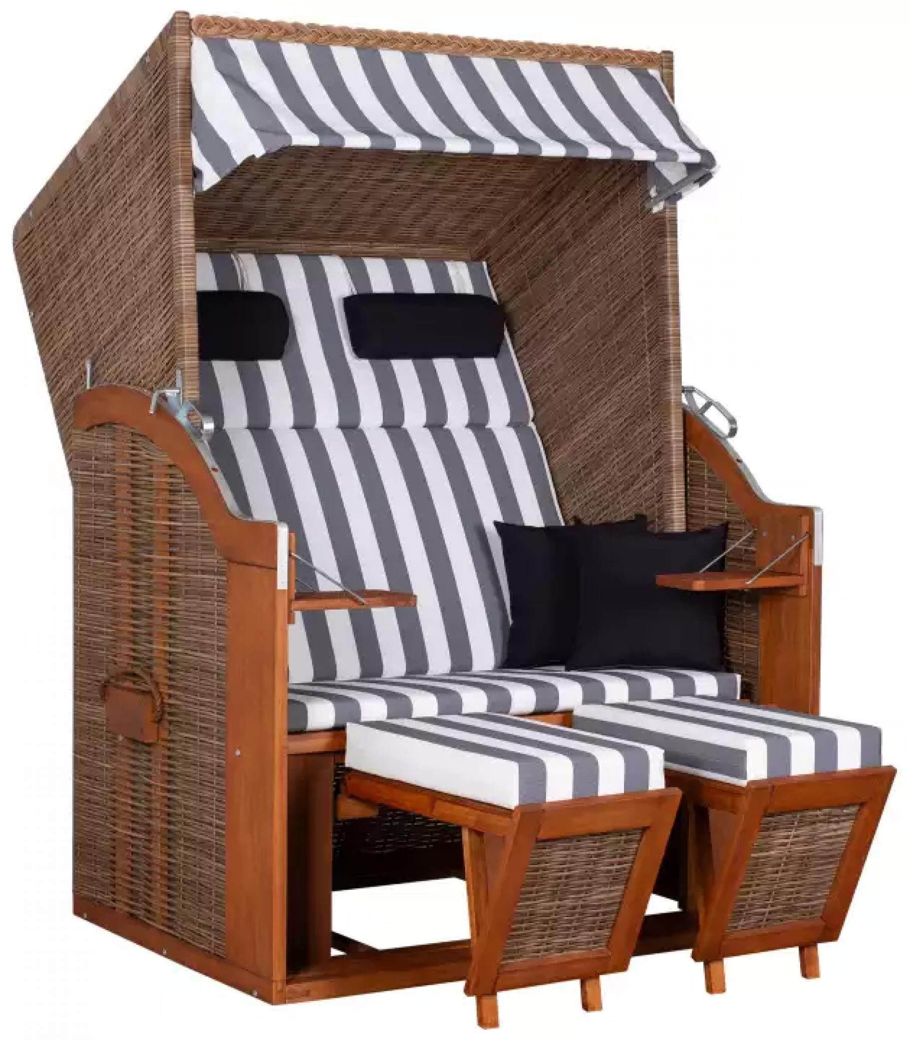 deVries Strandkorb Strandkorb deVries PURE® Standard PE grey Dessin 502