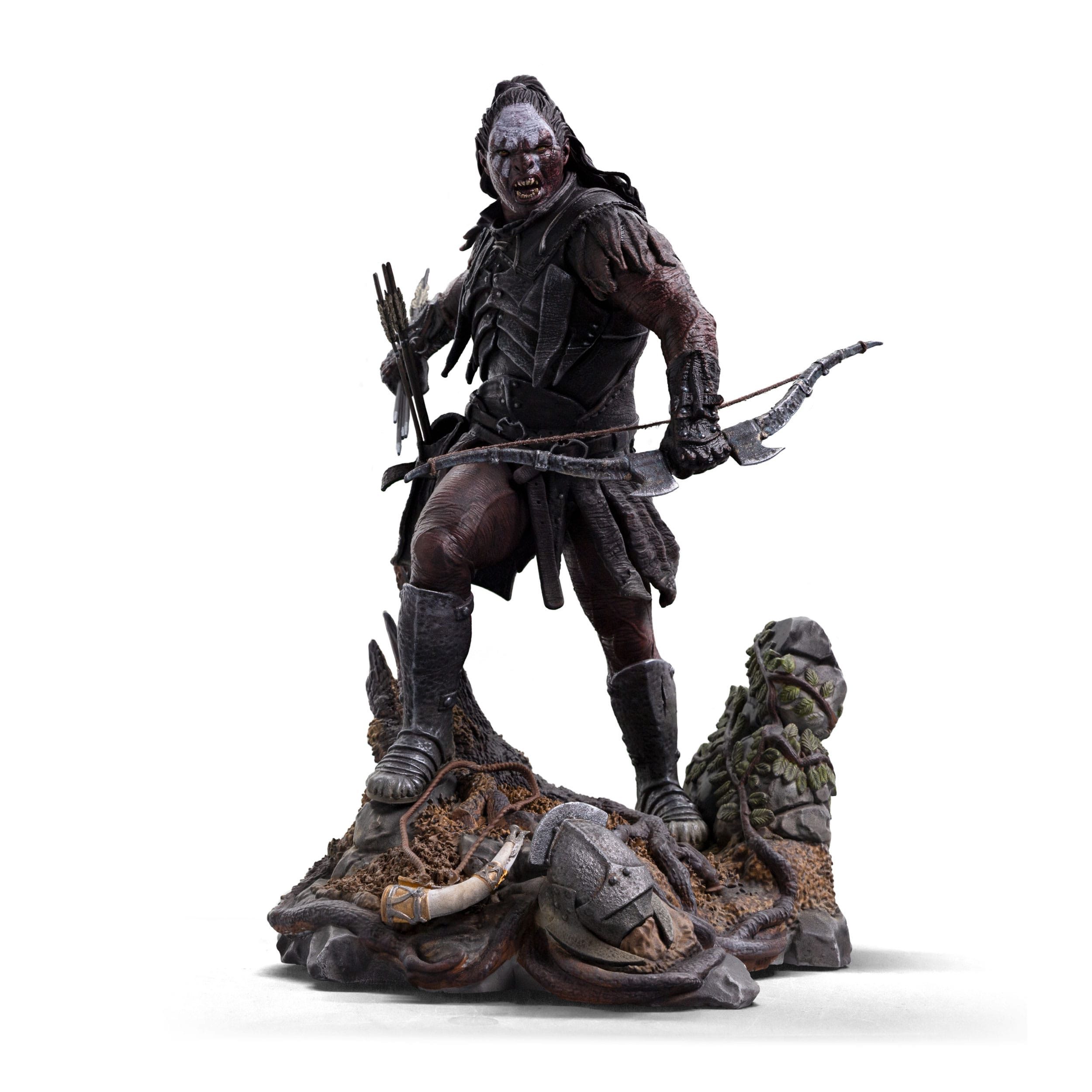 Iron Studios Sammelfigur Der Herr der Ringe Art Scale Statue 1/10 Lurtz, Uruk-Hai Leader 23 cm (1 St), hochwertig und detailliert